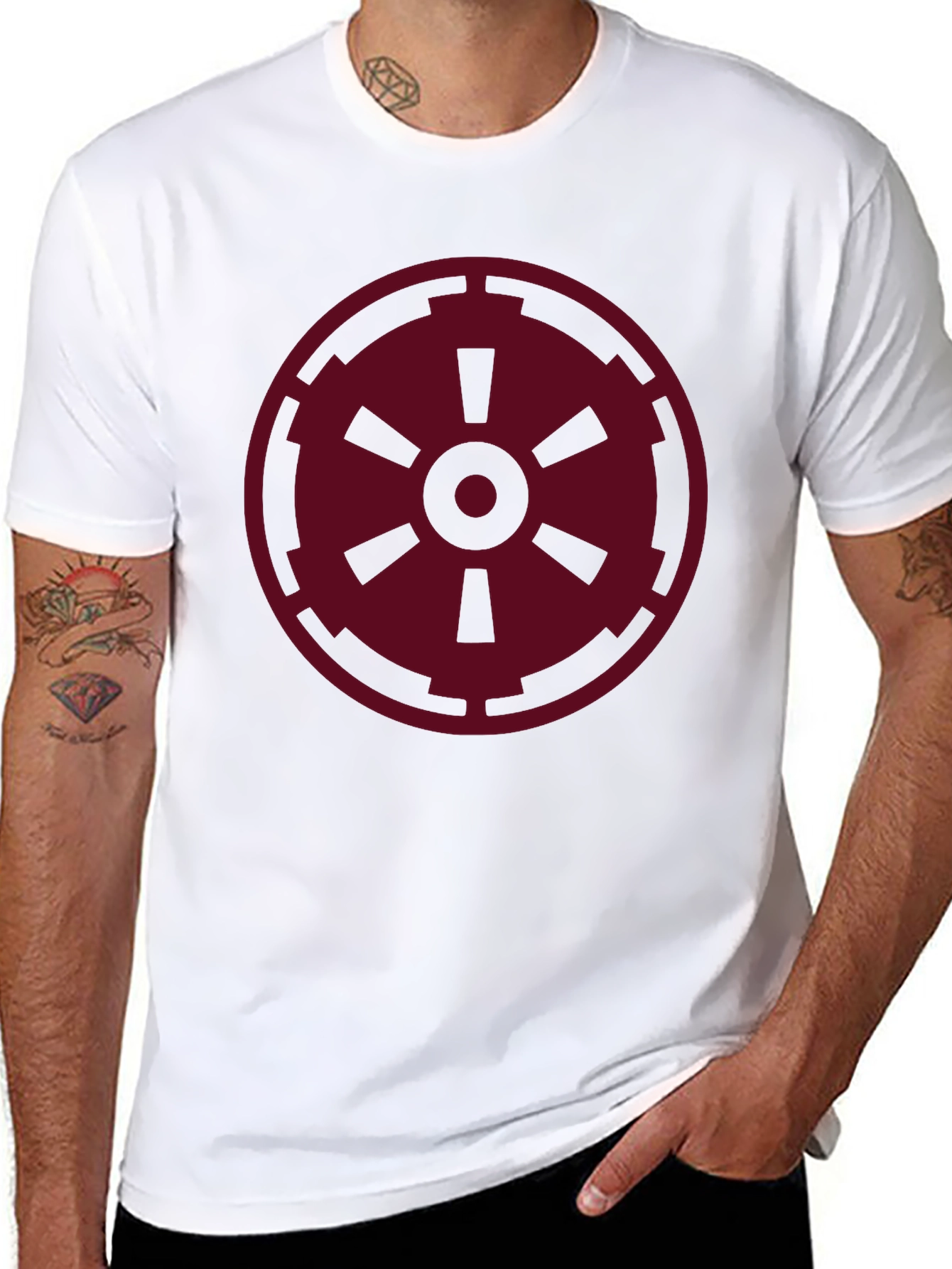 Star Wars Galactic Empire Burgundy Logo T-Shirt