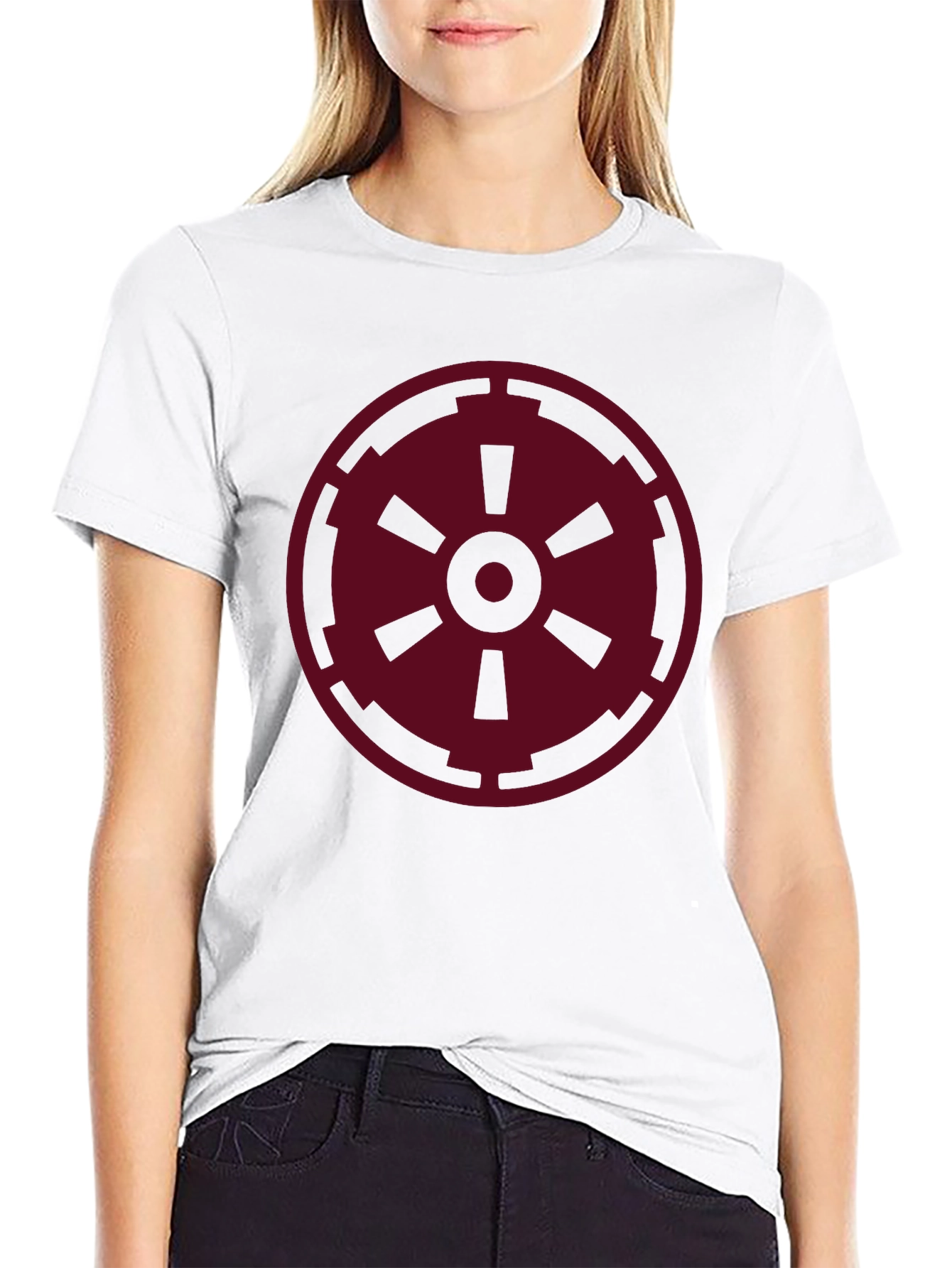 Star Wars Galactic Empire Burgundy Logo T-Shirt