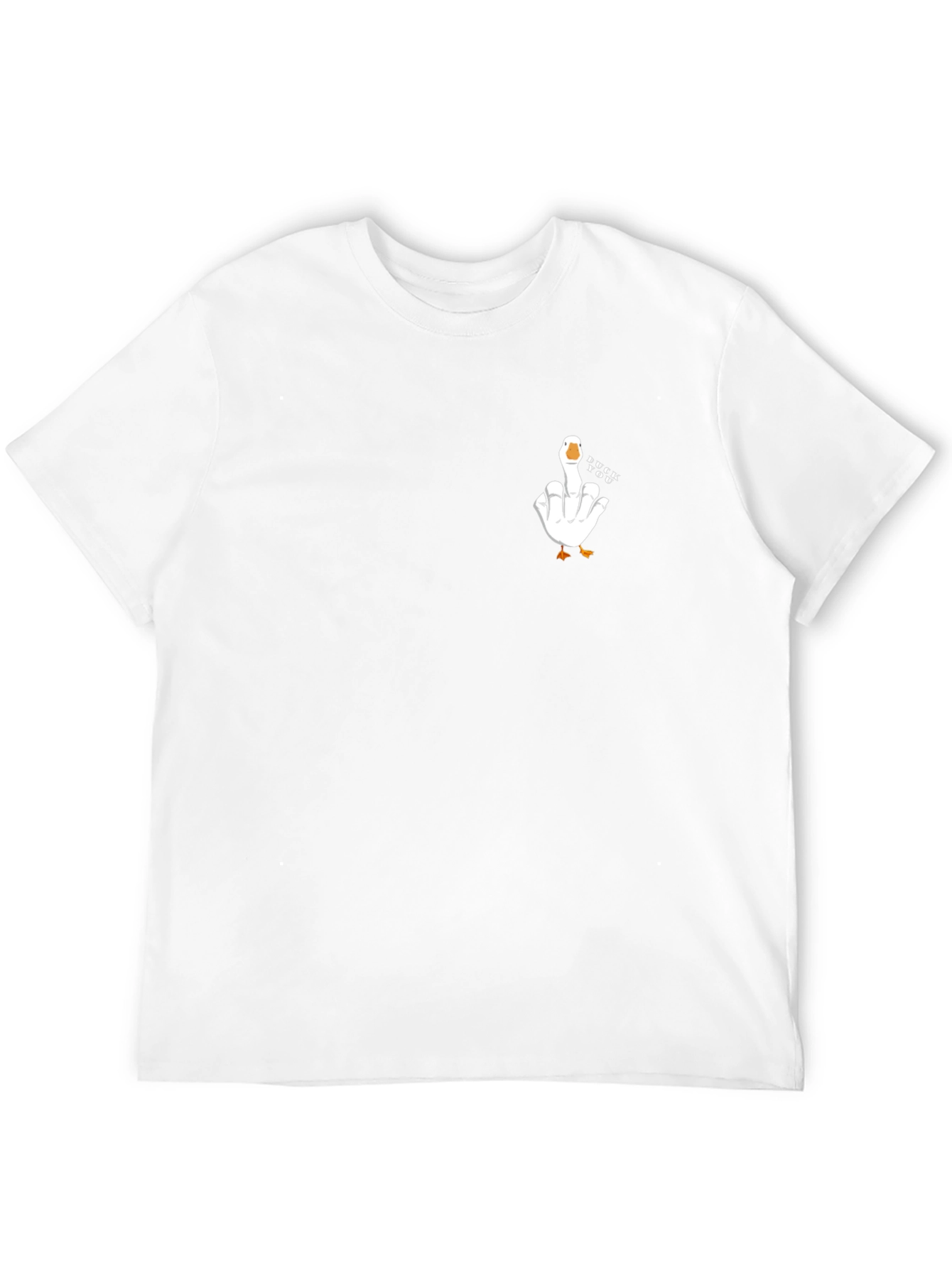 Goose Giving the Middle Finger Tee - Black