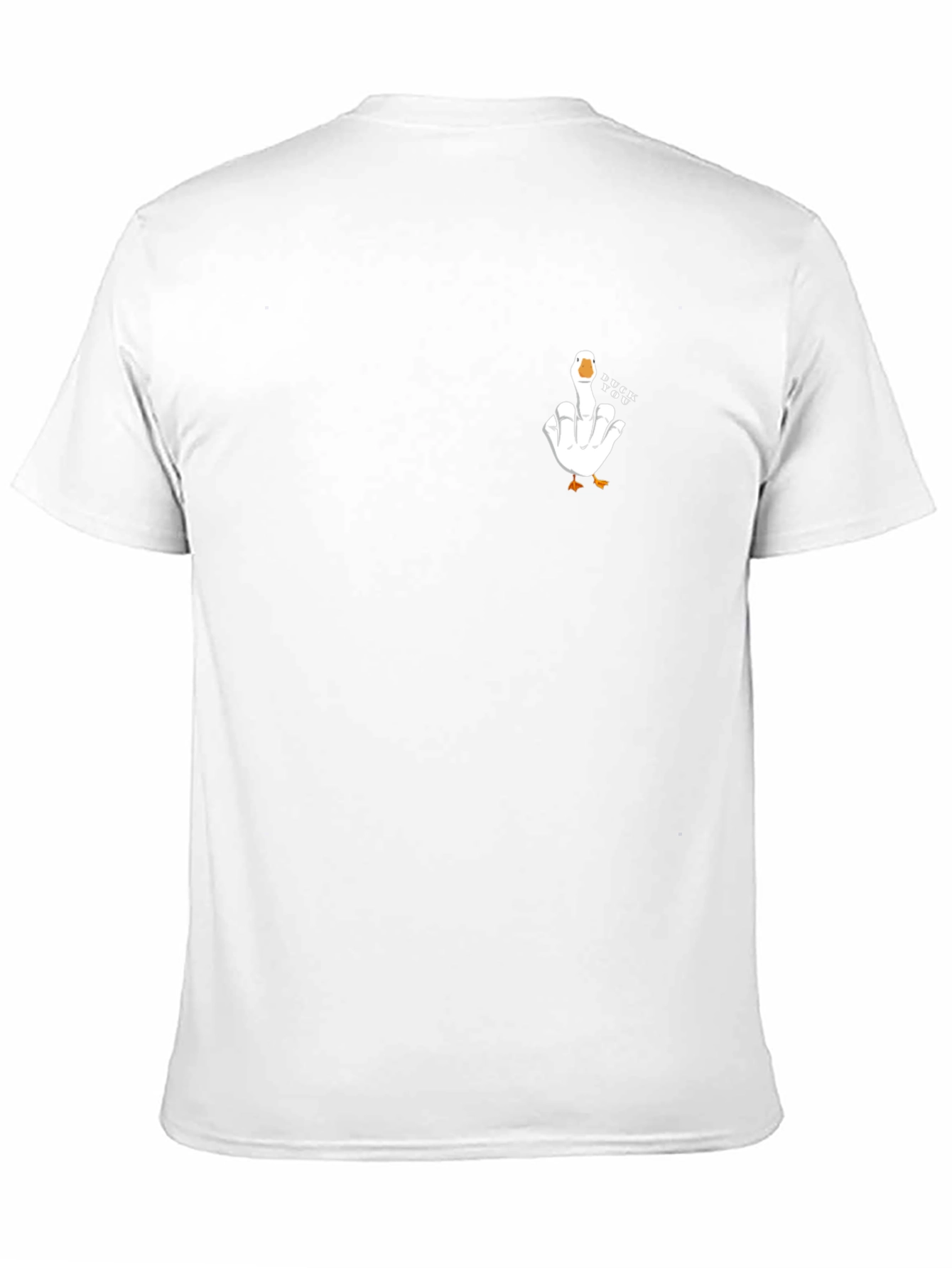 Goose Giving the Middle Finger Tee - Black