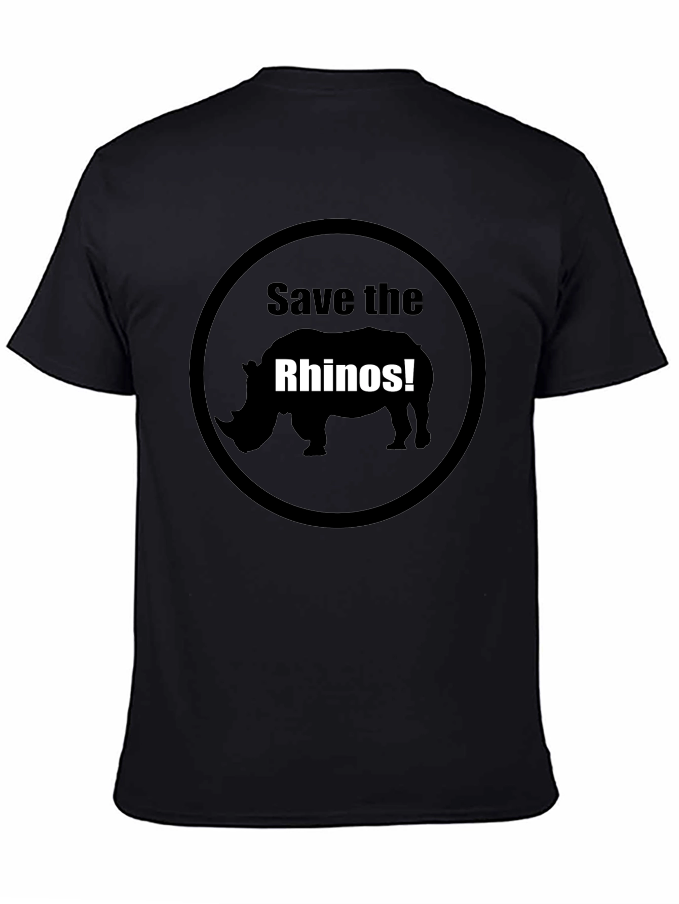 Save the Rhinos Graphic Tee - Black