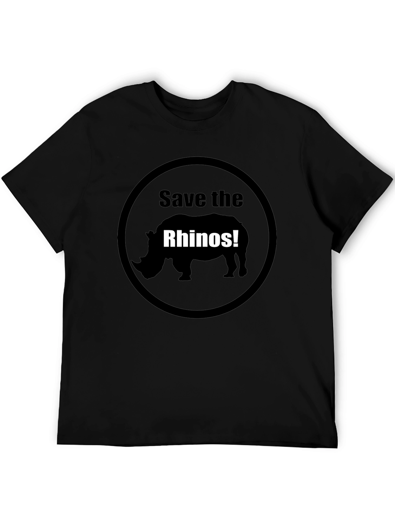 Save the Rhinos Graphic Tee - Black