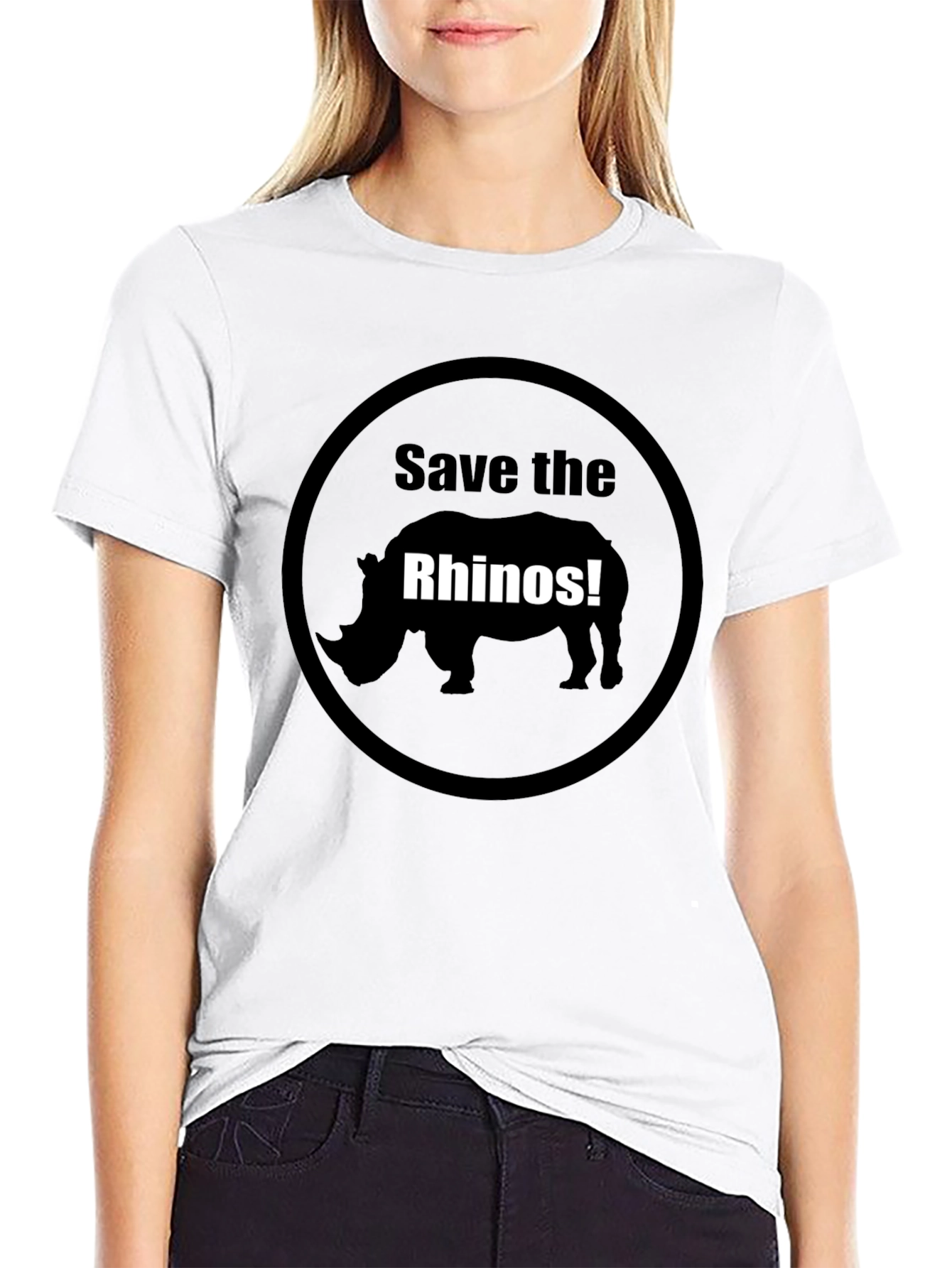 Save the Rhinos Graphic Tee - Black
