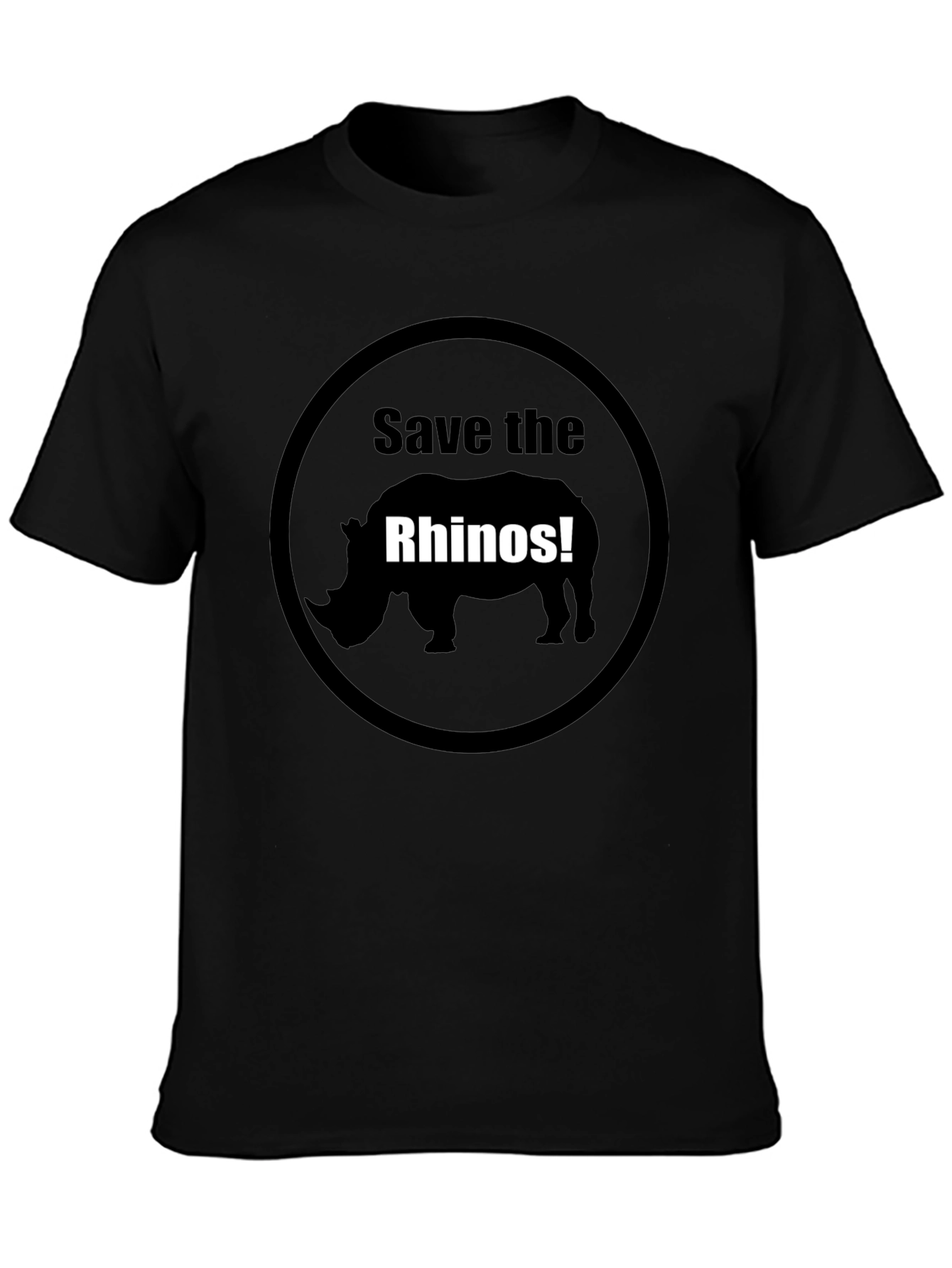 Save the Rhinos Graphic Tee - Black