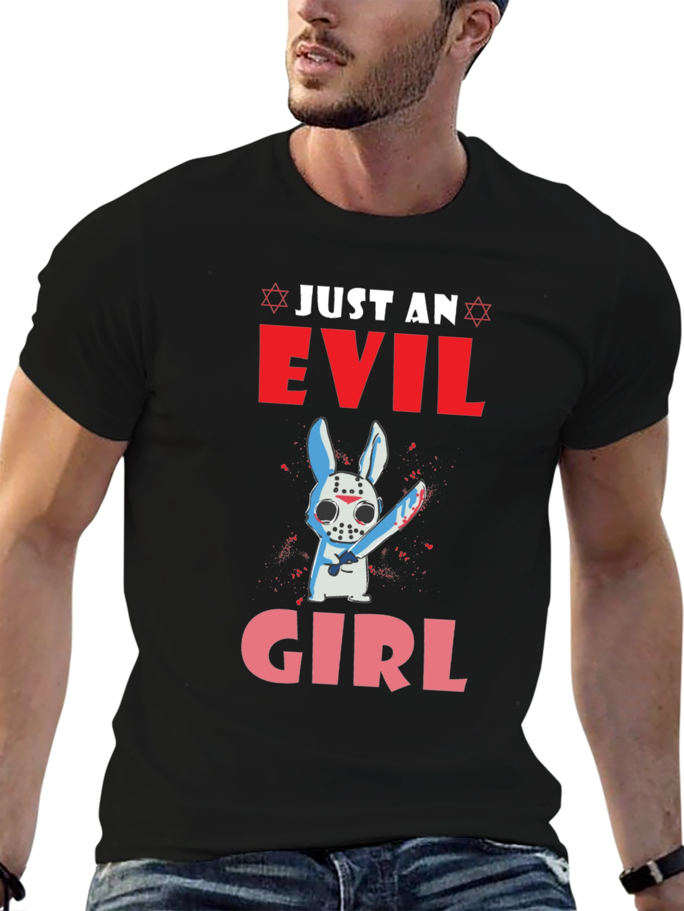 Evil Girl T-Shirt: Bunny Horror Tee