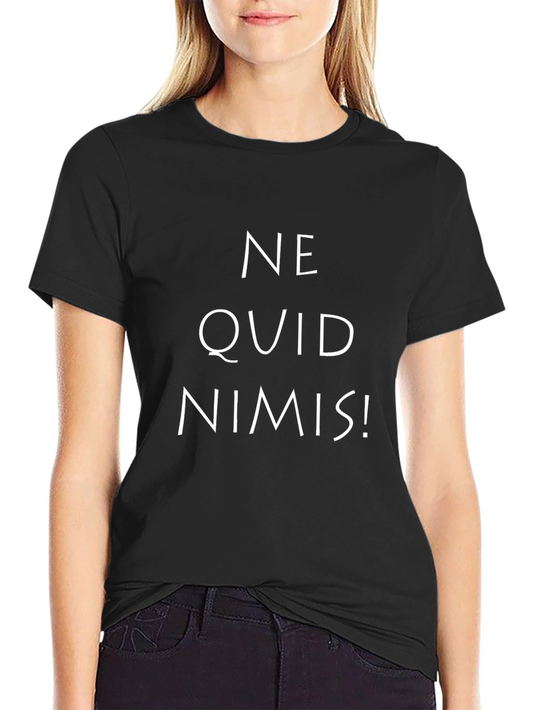 Ne Quid Nimis Black Graphic Tee