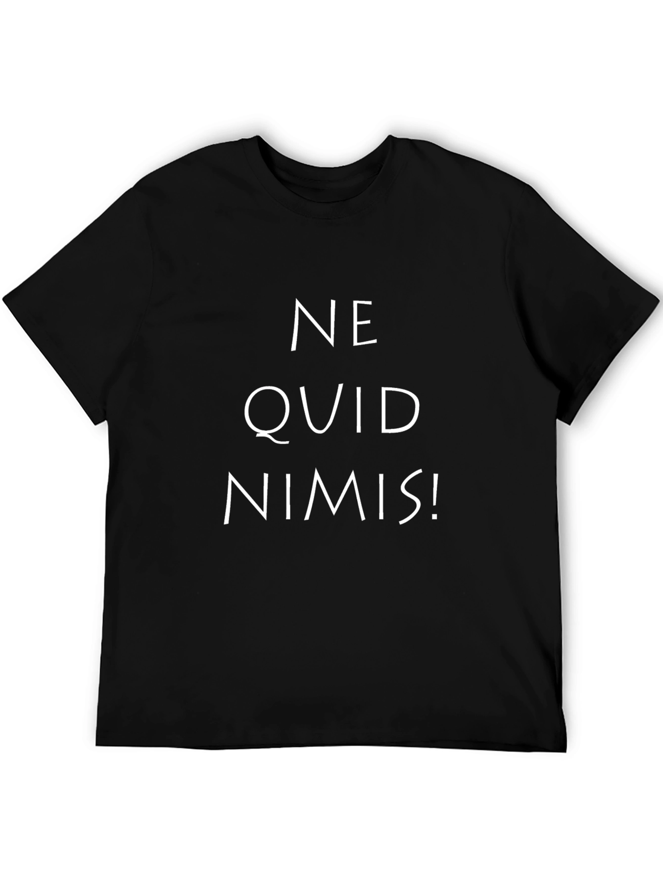 Ne Quid Nimis Black Graphic Tee