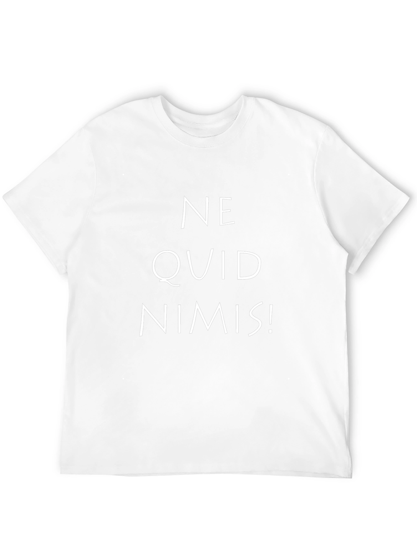 Ne Quid Nimis Black Graphic Tee