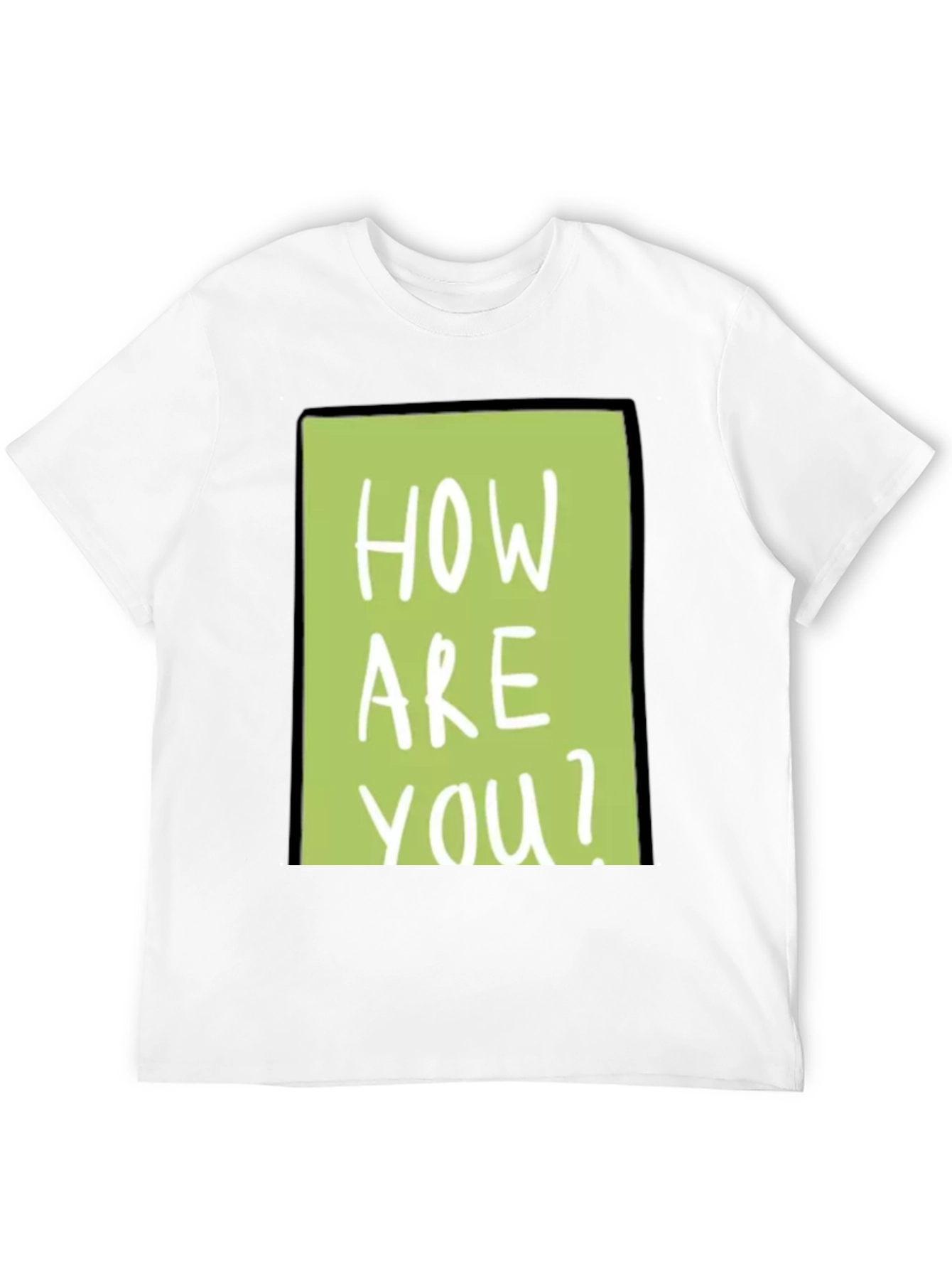 How Are You? Graphic Tee - Trendy Black T-Shirt