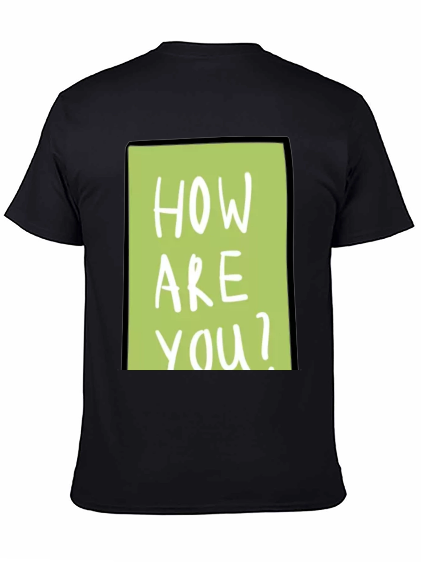 How Are You? Graphic Tee - Trendy Black T-Shirt