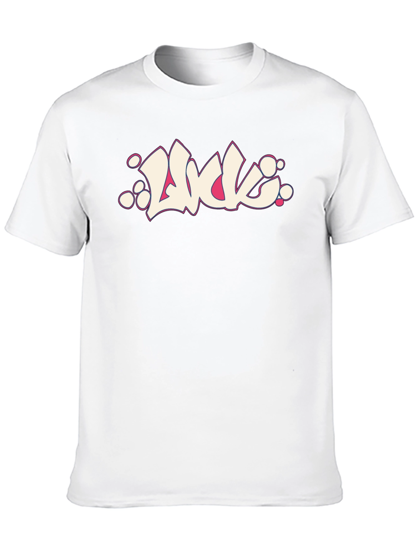 Black Graphic Tee - Luck Graffiti Style