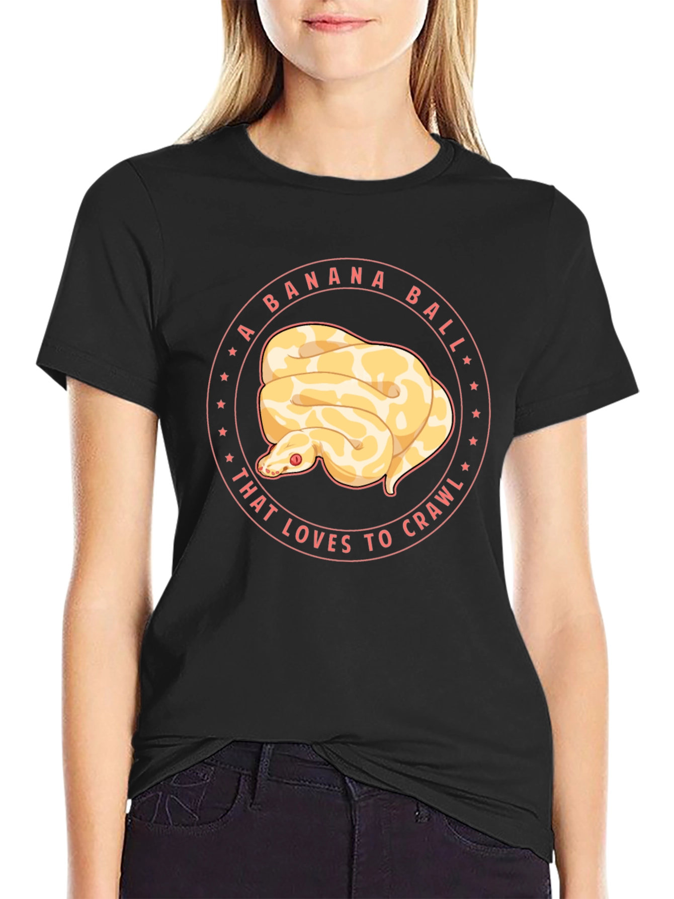 Banana Ball Python Graphic Tee