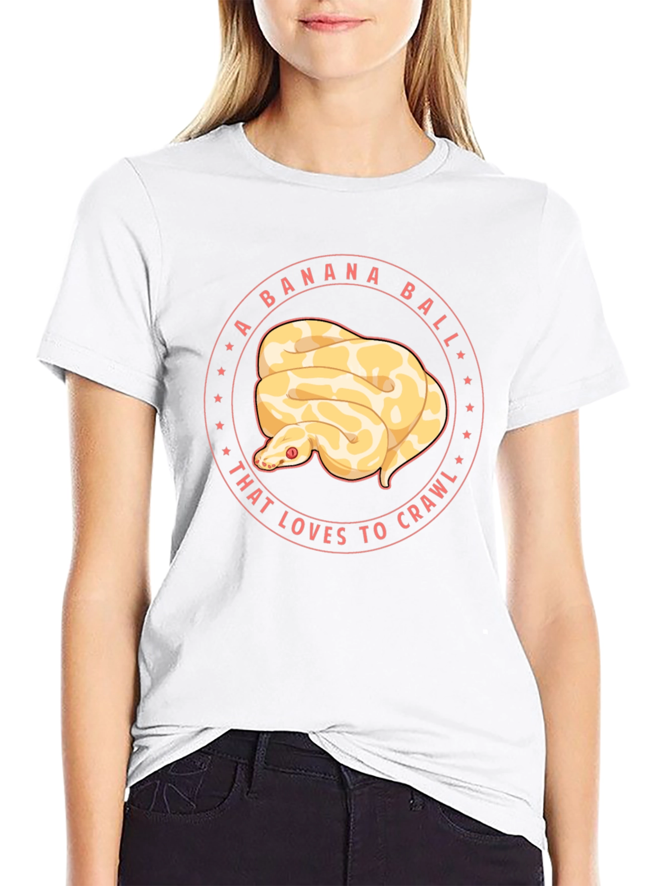 Banana Ball Python Graphic Tee
