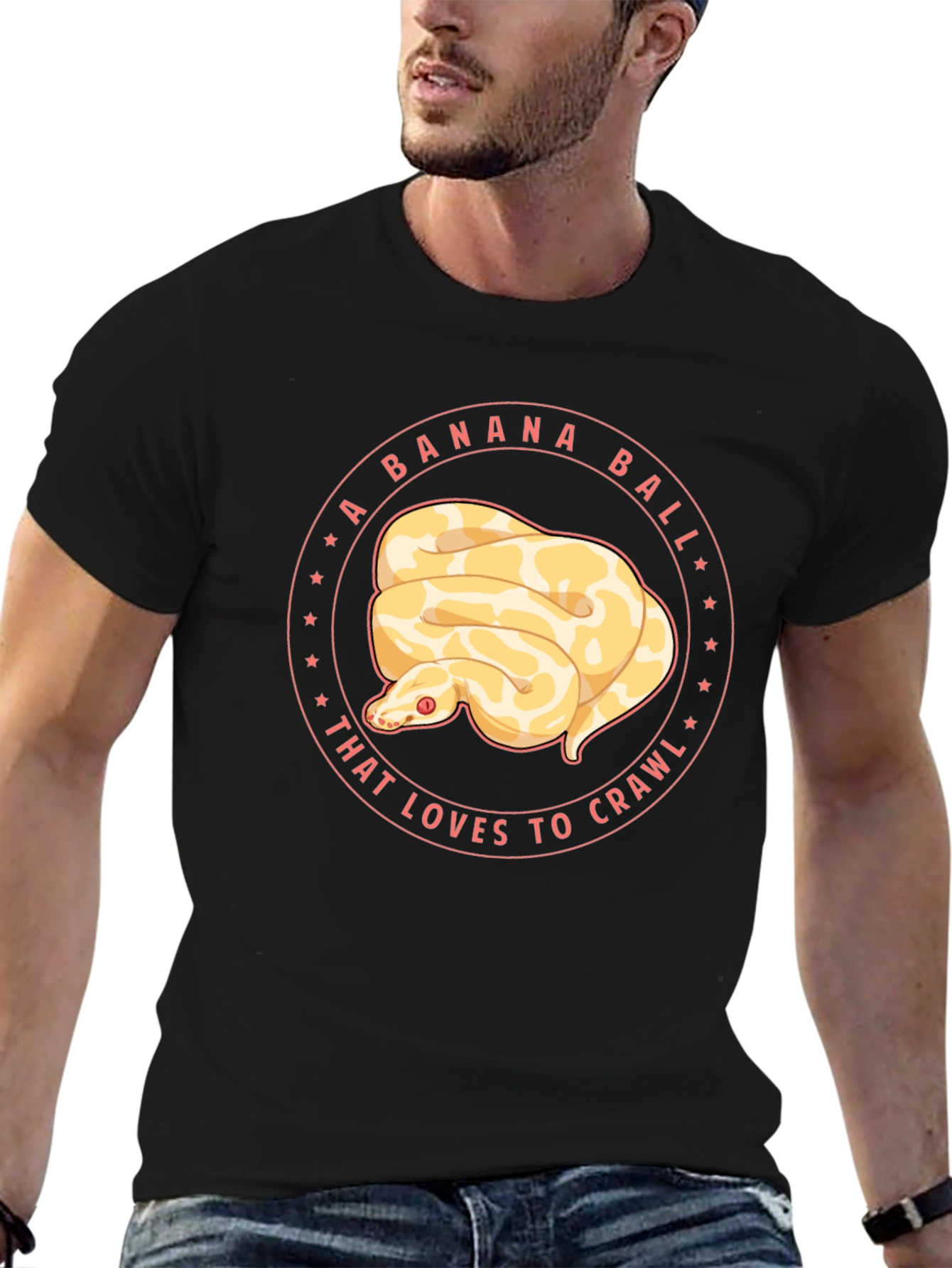 Banana Ball Python Graphic Tee