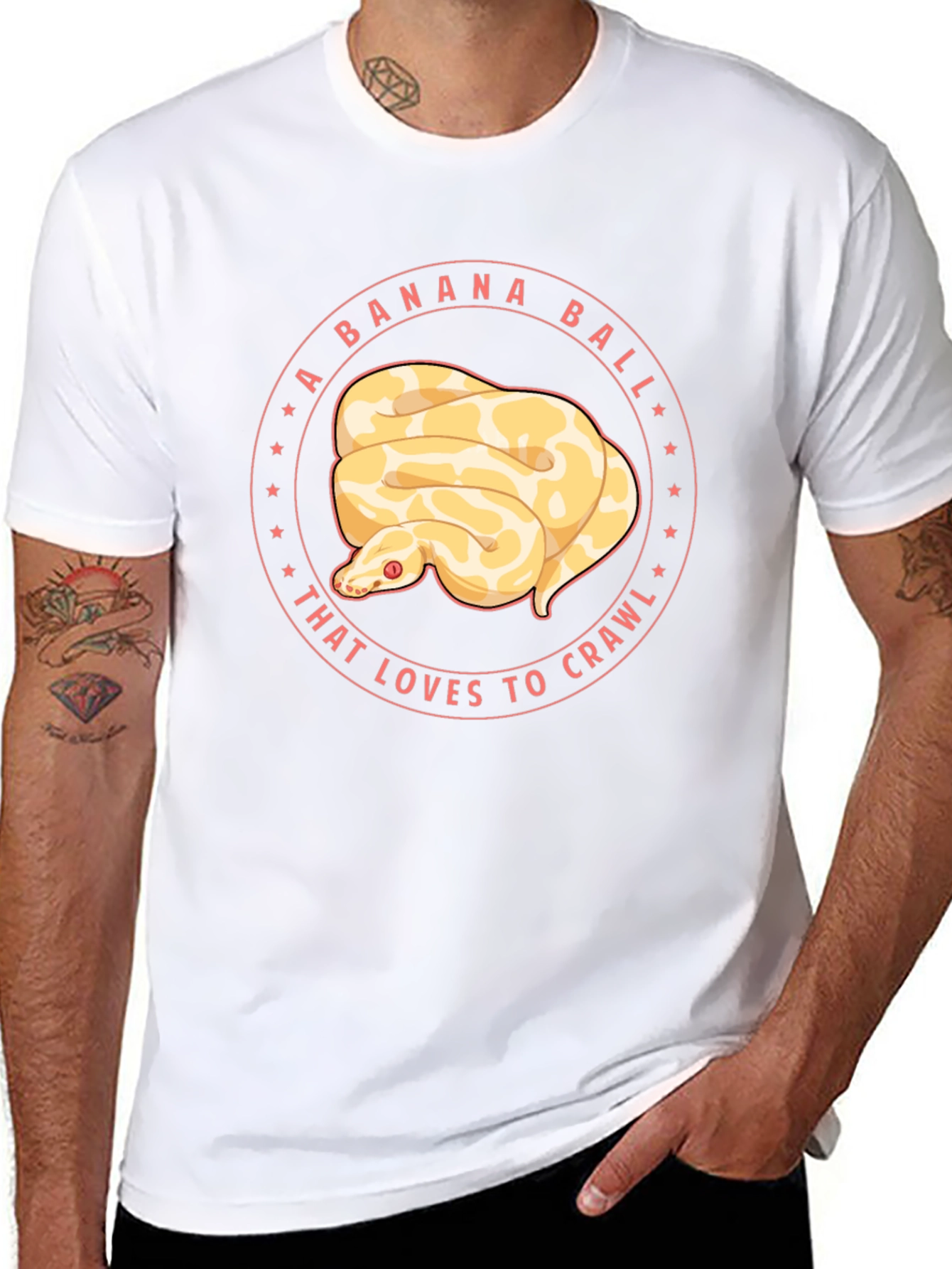 Banana Ball Python Graphic Tee