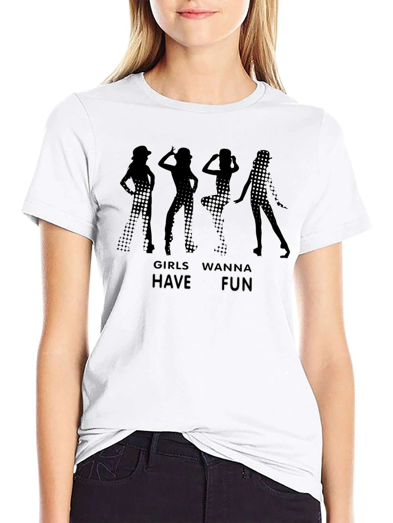 Girls Wanna Have Fun Black T-Shirt