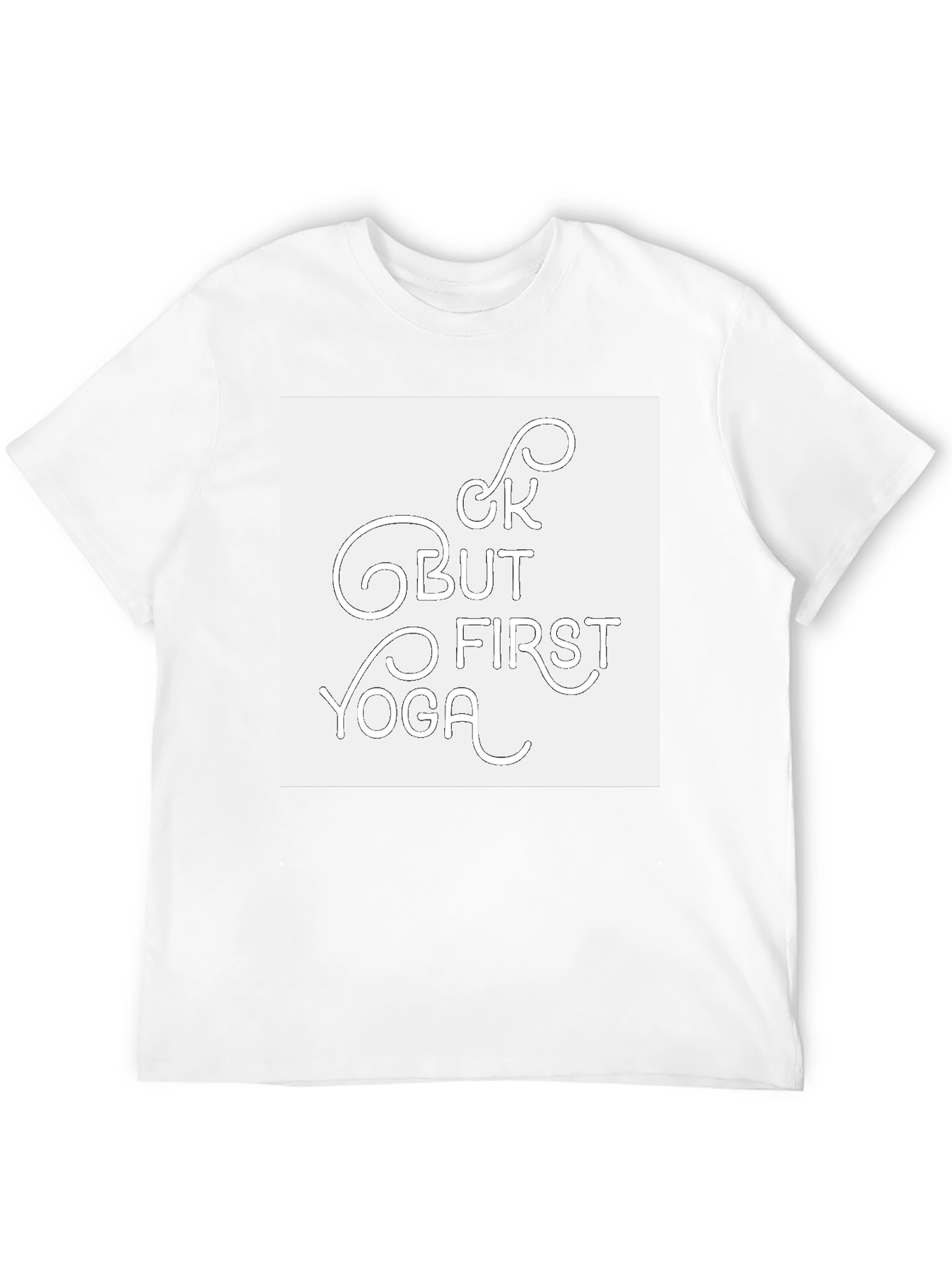 Yoga First Mens Graphic Tee - Black