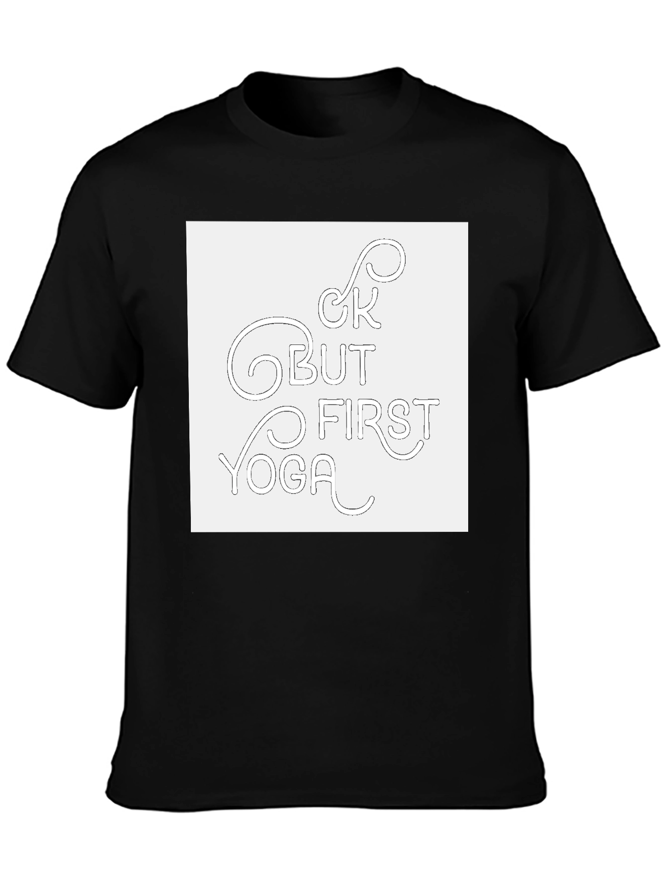 Yoga First Mens Graphic Tee - Black