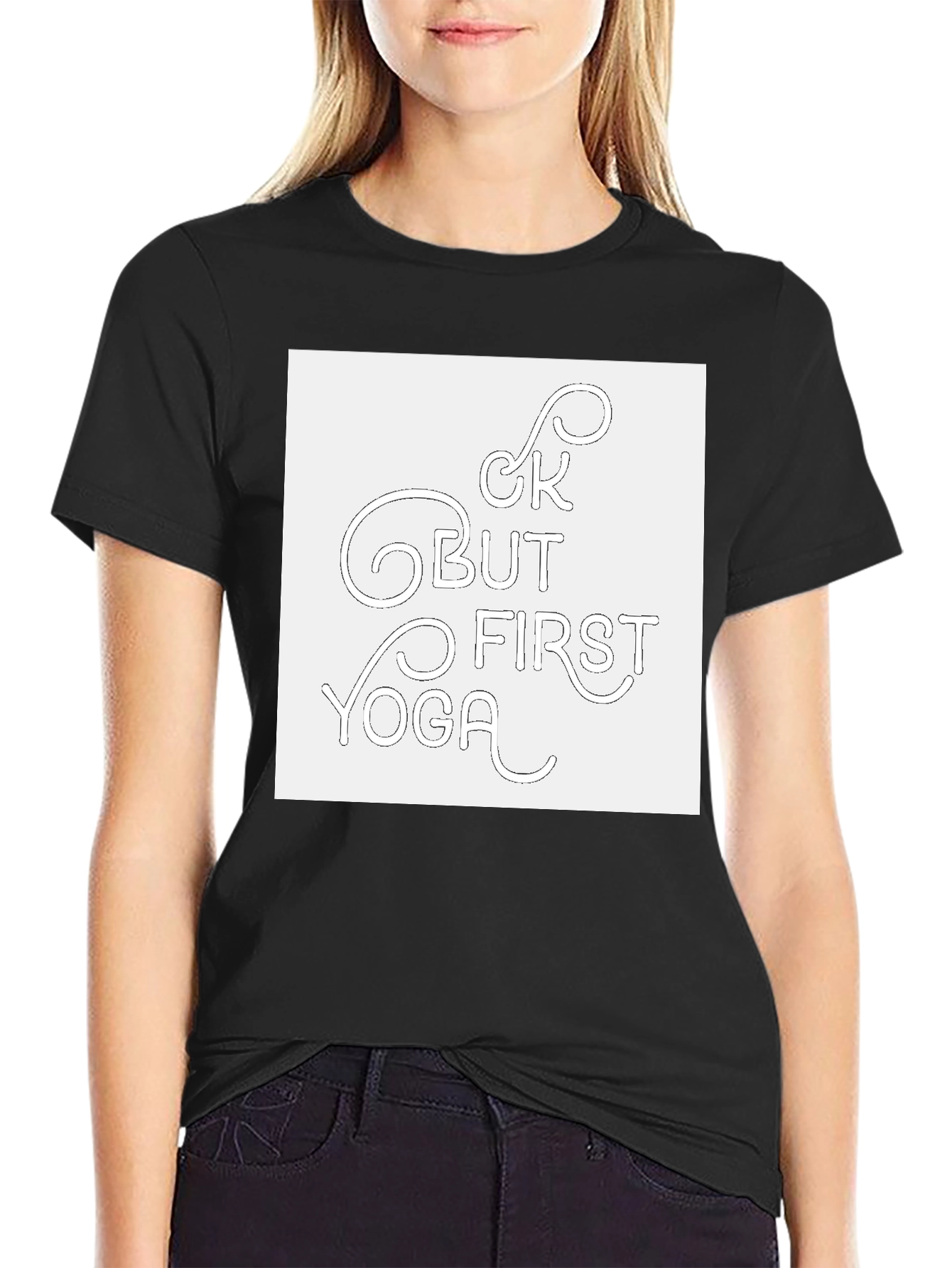 Yoga First Mens Graphic Tee - Black