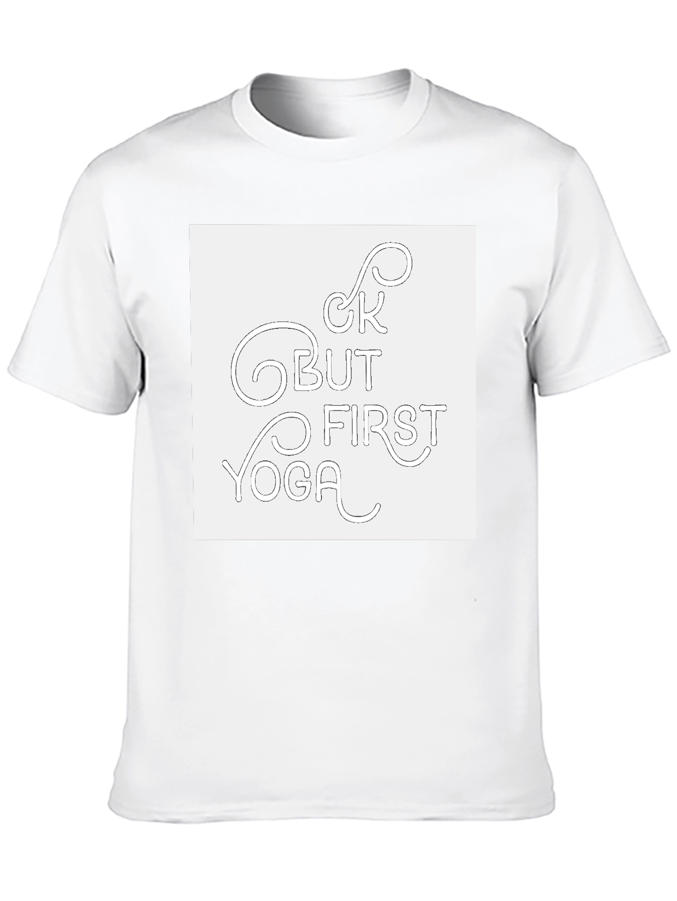 Yoga First Mens Graphic Tee - Black