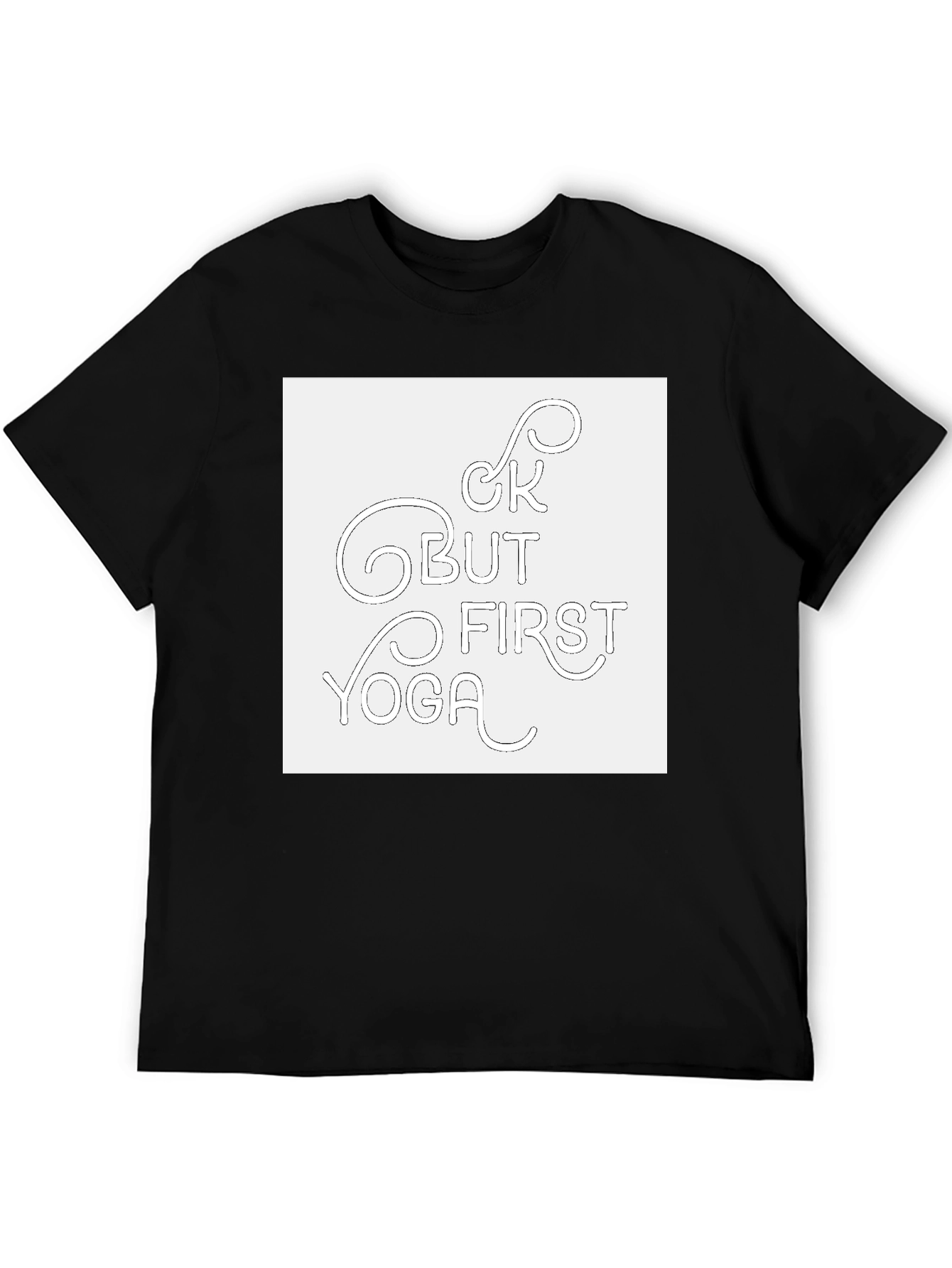 Yoga First Mens Graphic Tee - Black