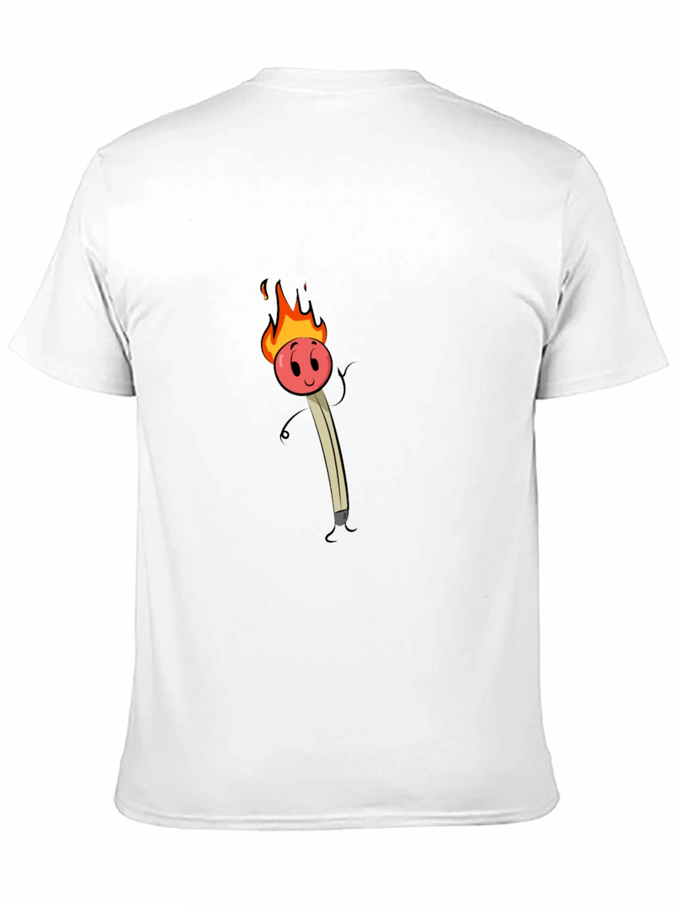 Funny Cartoon Matchstick Graphic T-Shirt