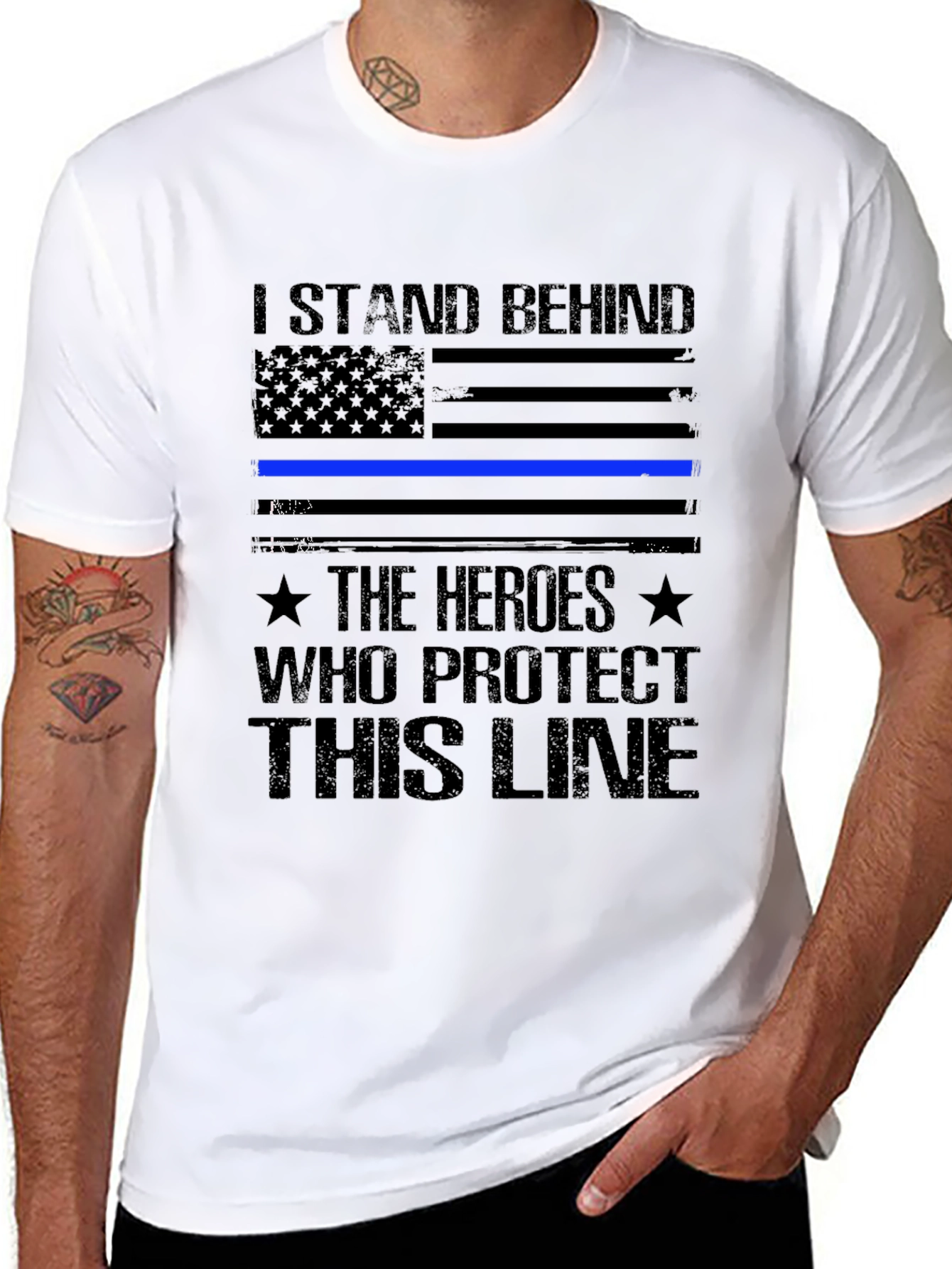 I Stand Behind The Heroes T-Shirt