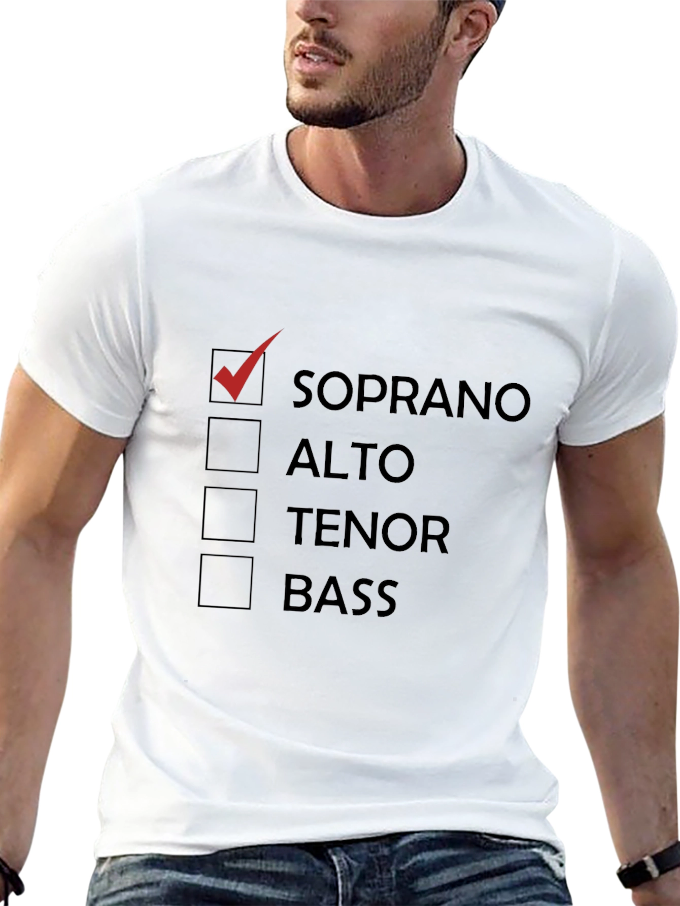 Soprano Music T-Shirt - Vocal Range Choice!