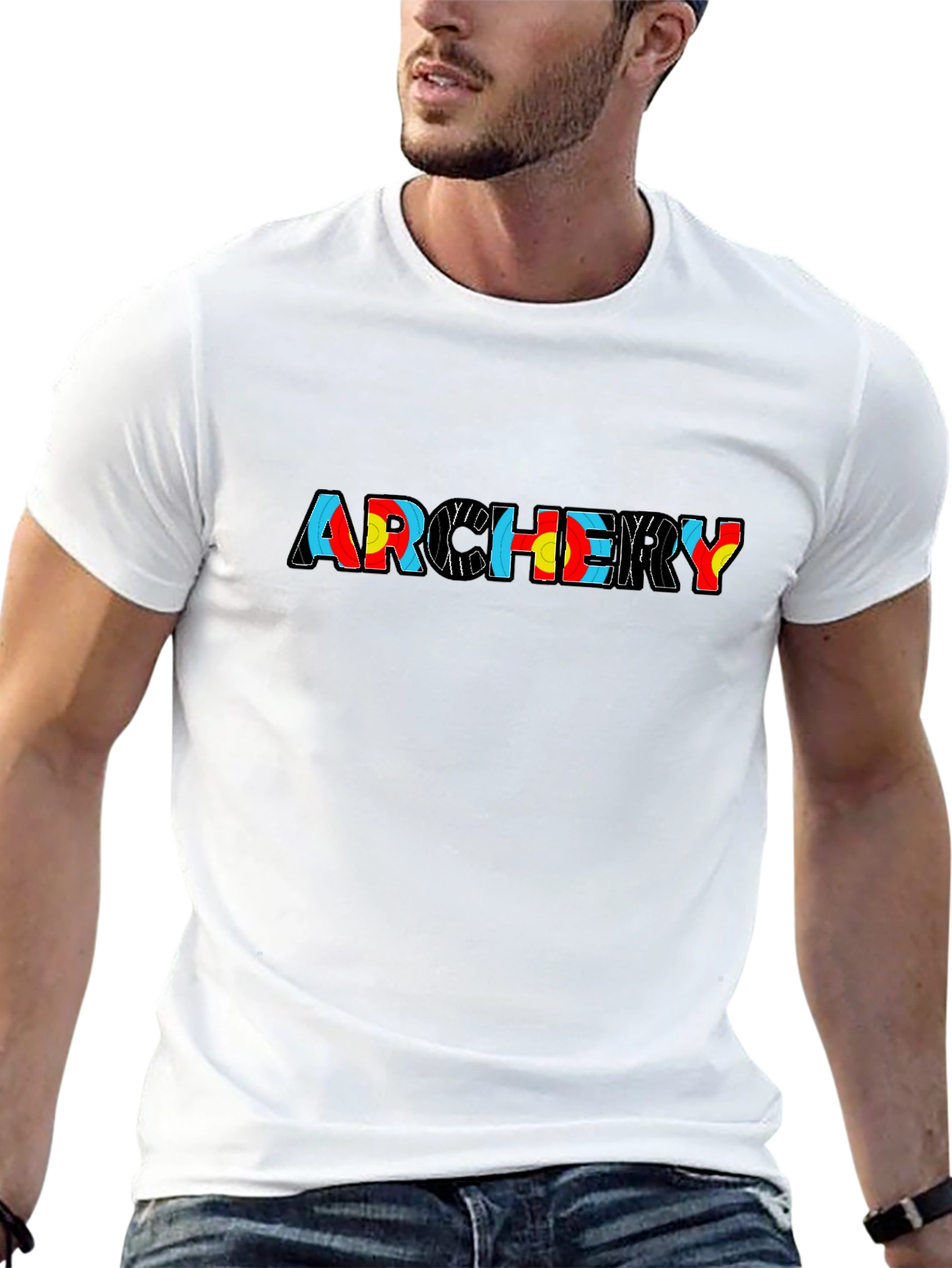 Archery Graphic Tee - Stylish Archery Target Design Shirt
