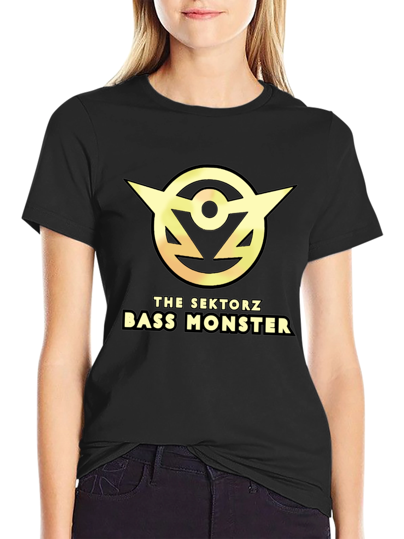 The Sektorz Bass Monster Black Graphic Tee