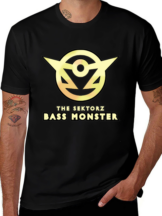 The Sektorz Bass Monster Black Graphic Tee