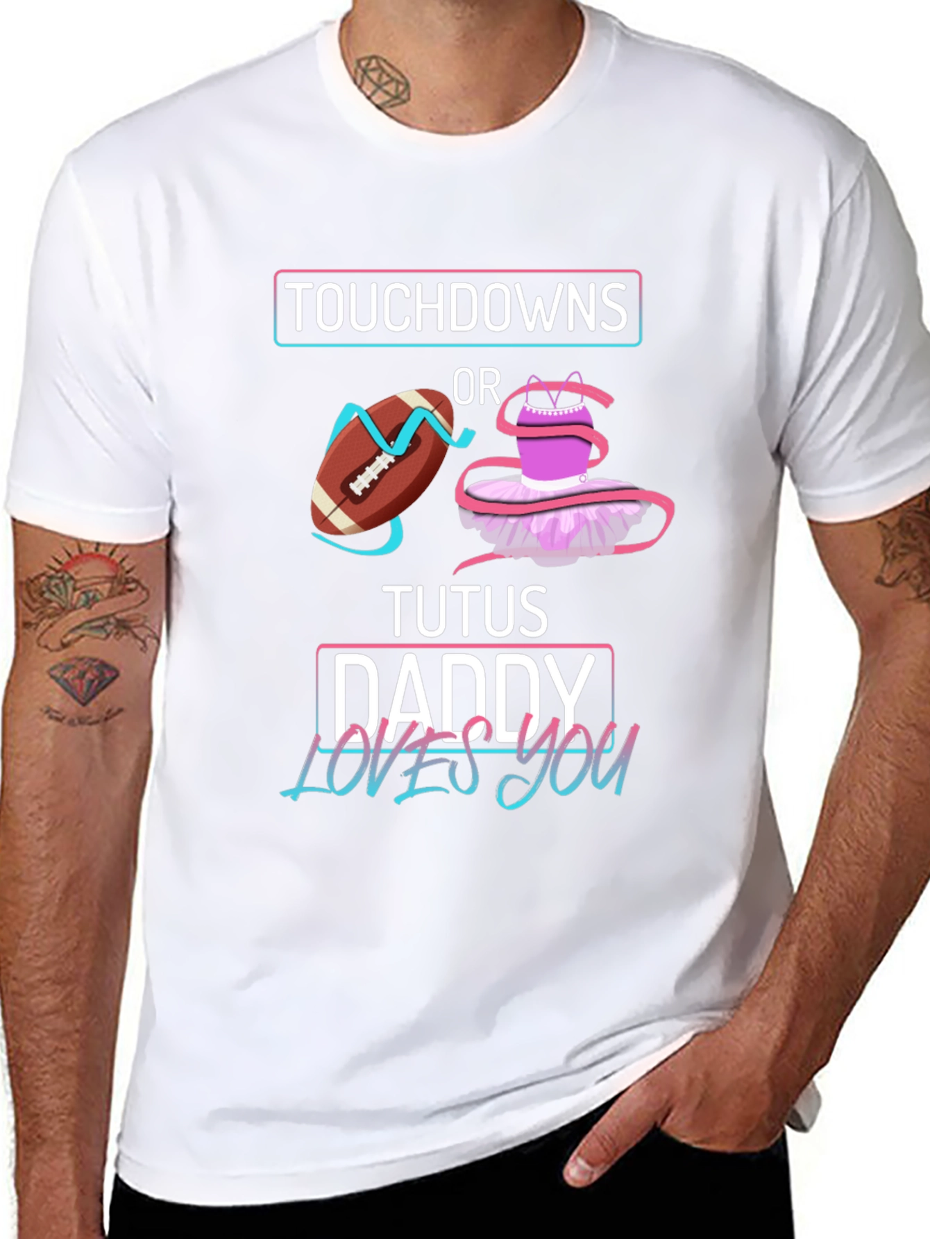 Touchdowns or Tutus Daddy T-Shirt