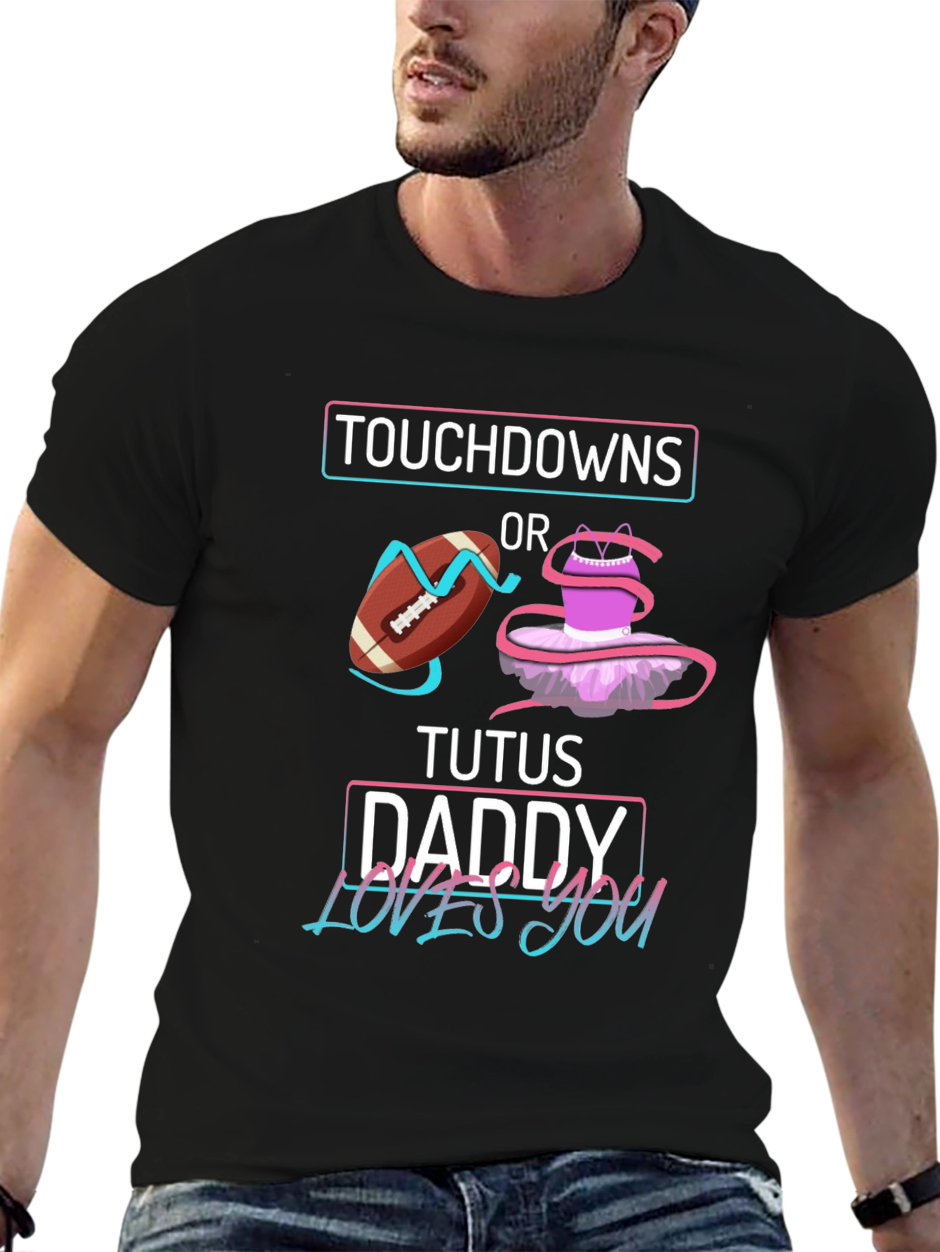 Touchdowns or Tutus Daddy T-Shirt