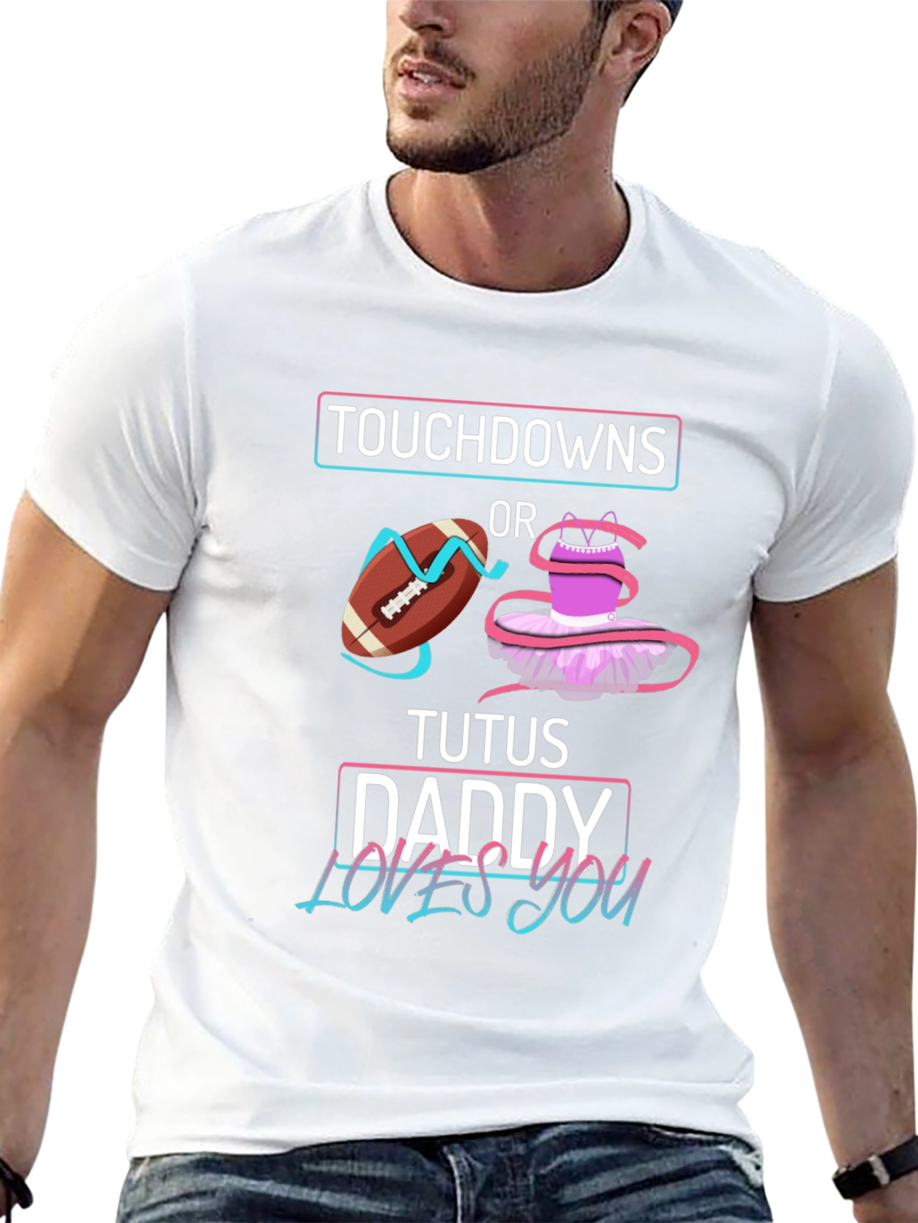 Touchdowns or Tutus Daddy T-Shirt