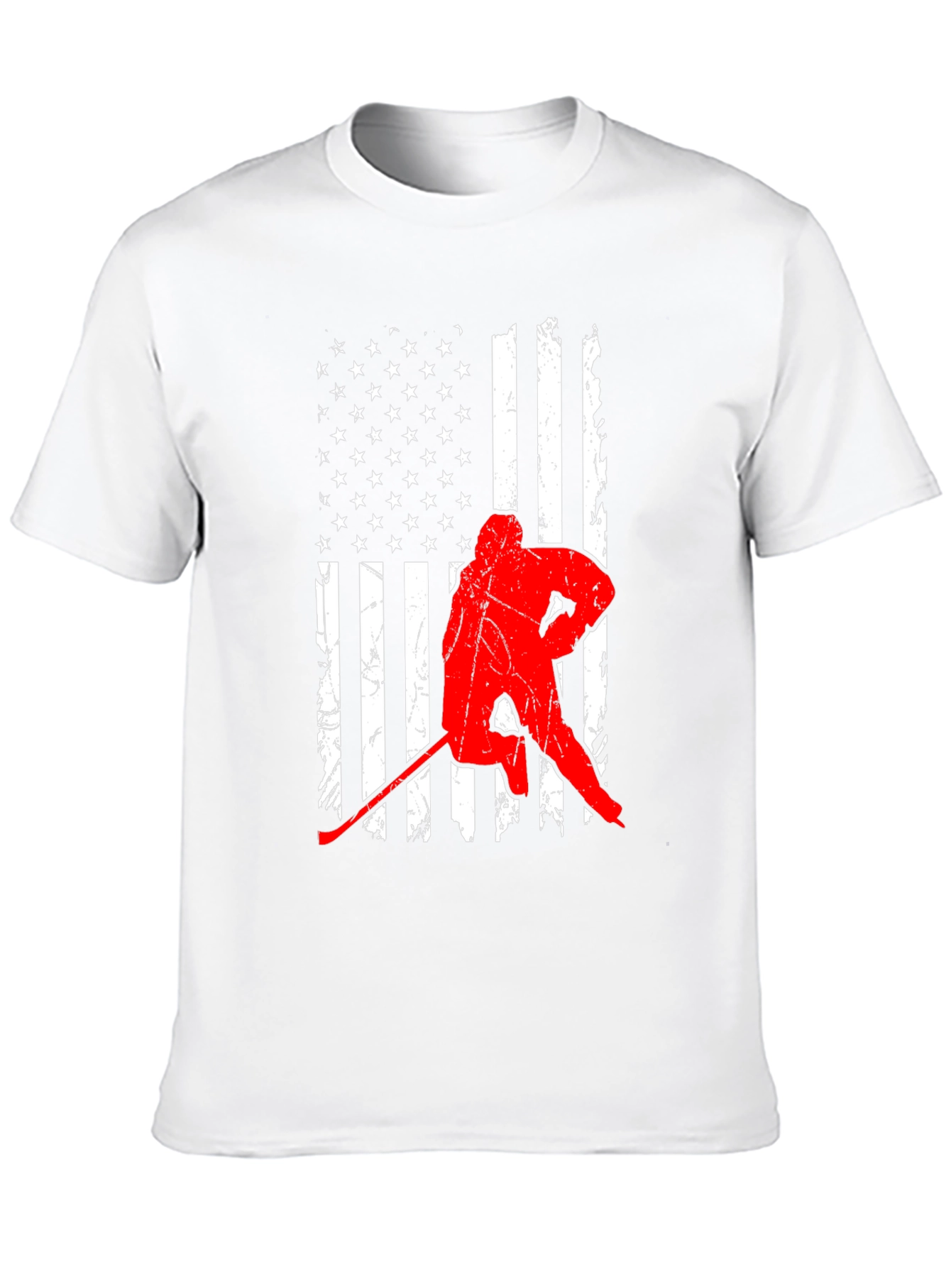 Hockey USA Flag Graphic Tee - Patriotic Sportswear