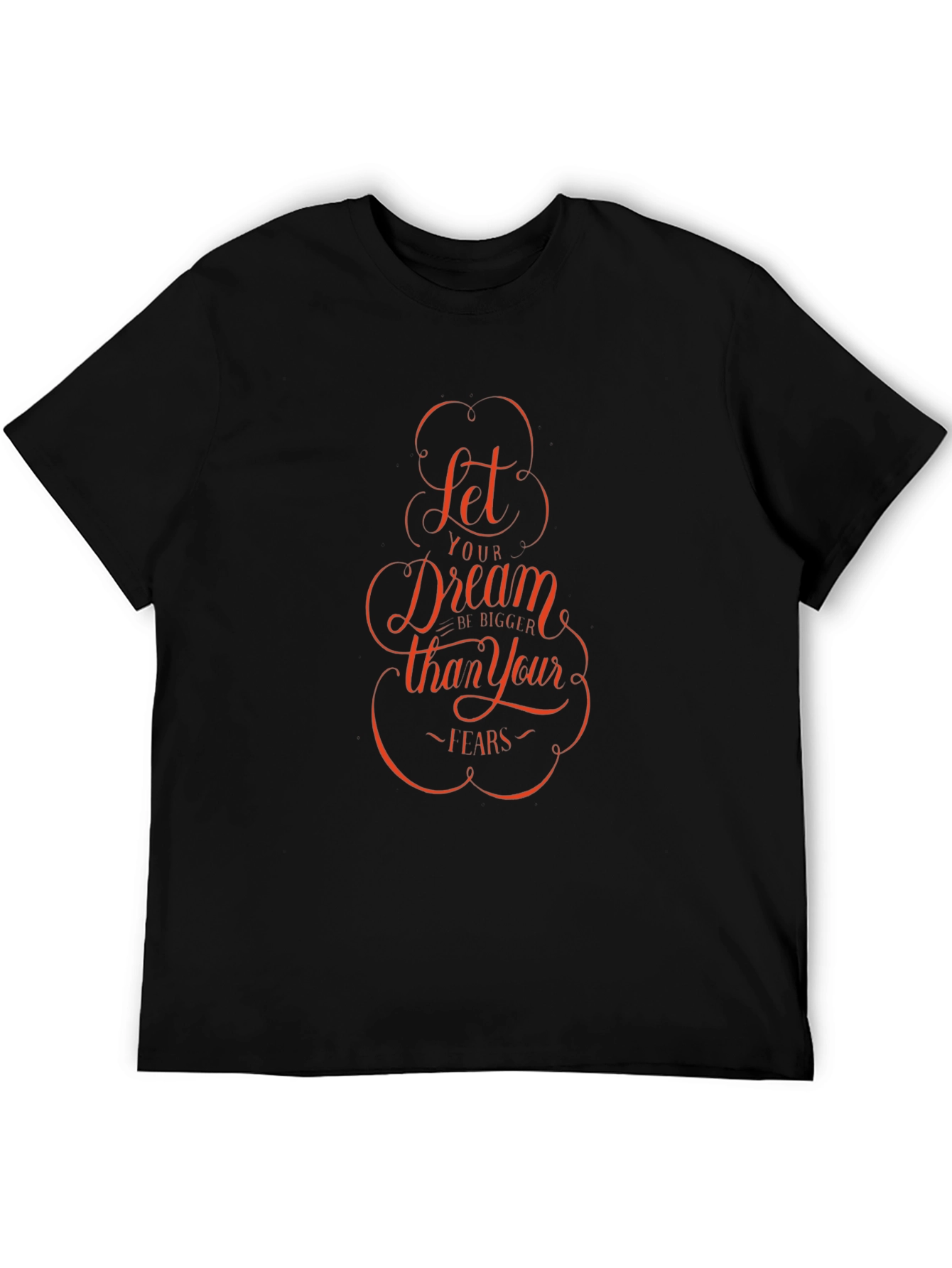 Dream Bigger Graphic Tee - Inspiring Black T-Shirt