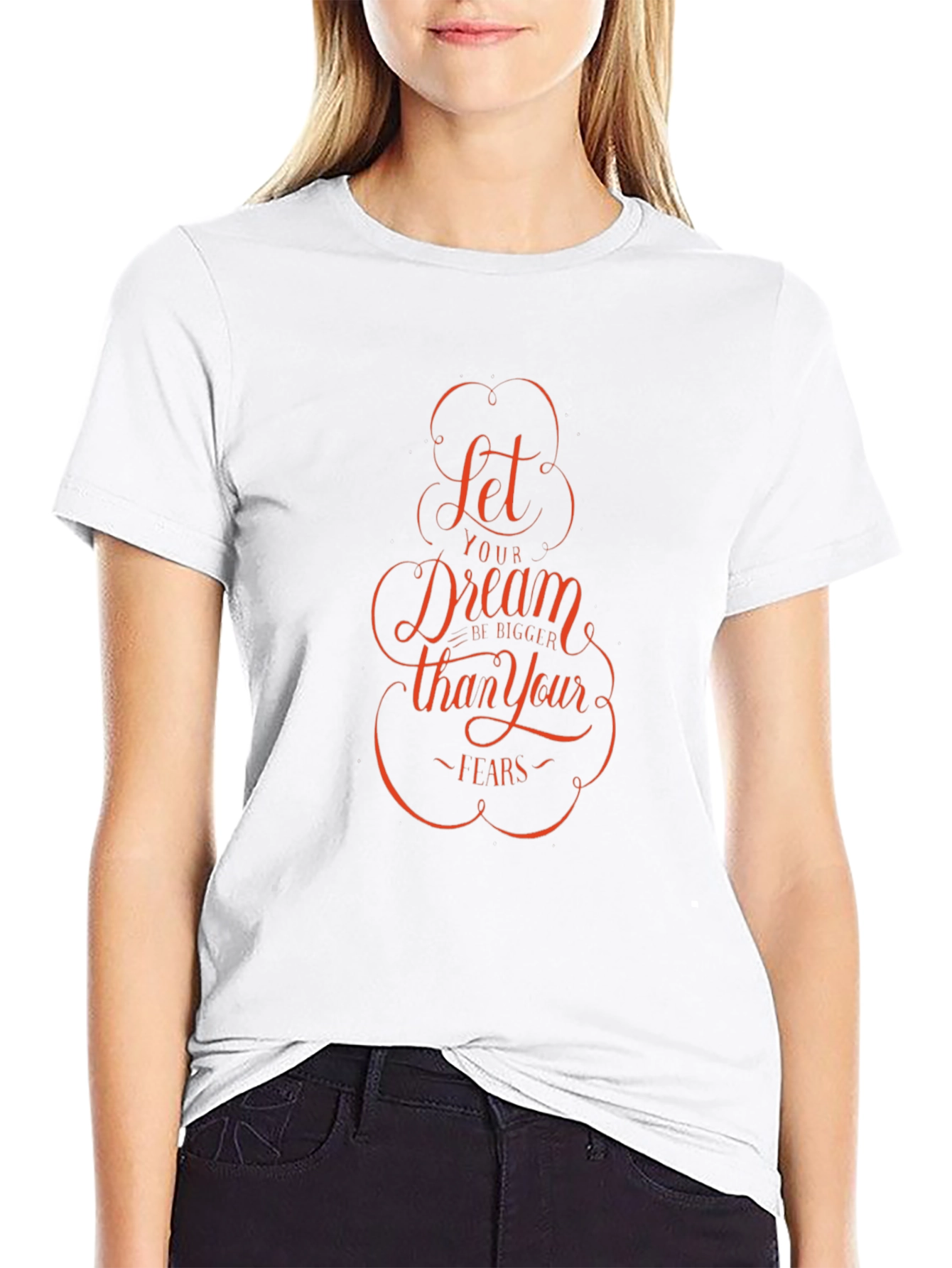 Dream Bigger Graphic Tee - Inspiring Black T-Shirt
