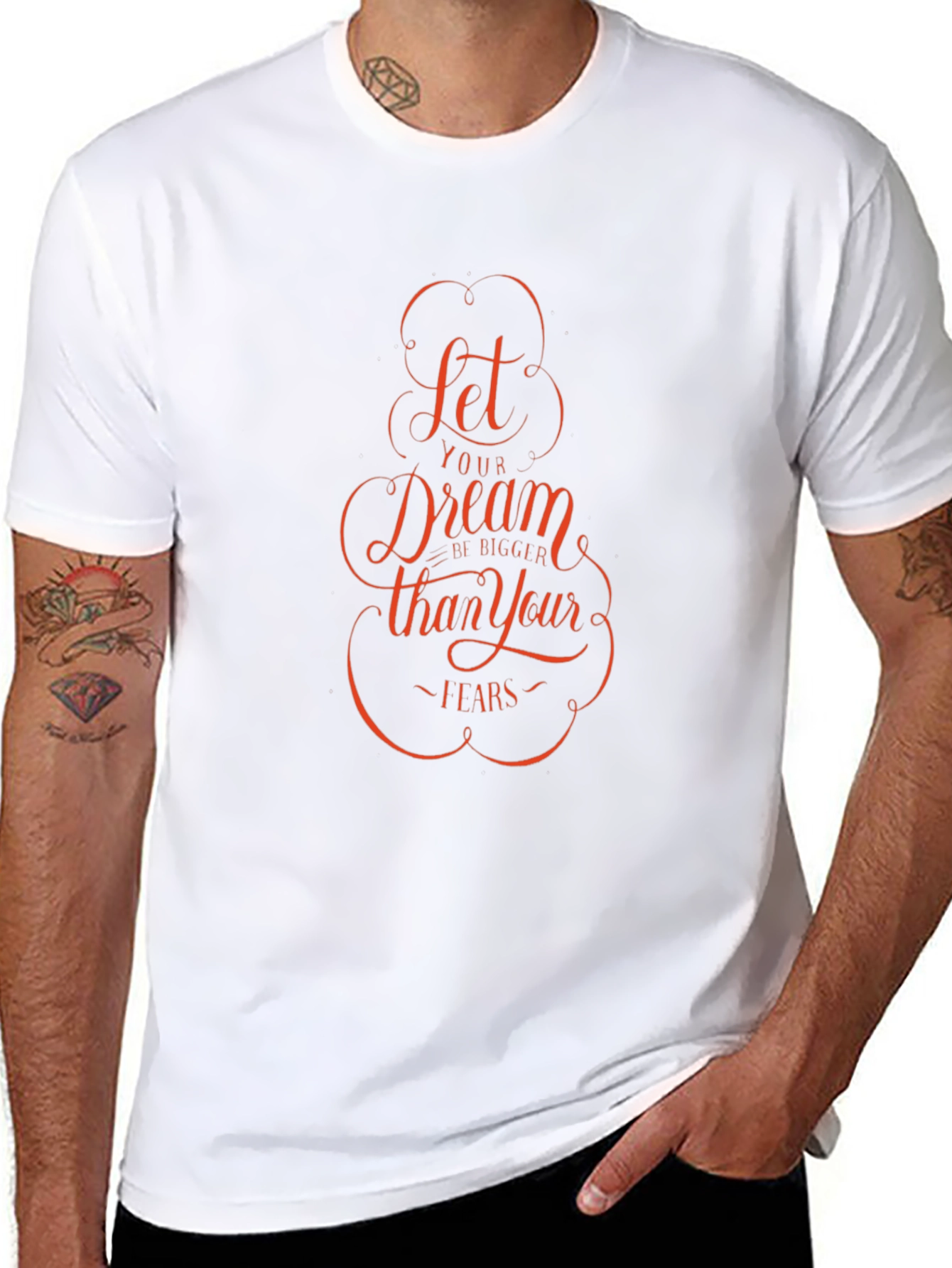 Dream Bigger Graphic Tee - Inspiring Black T-Shirt