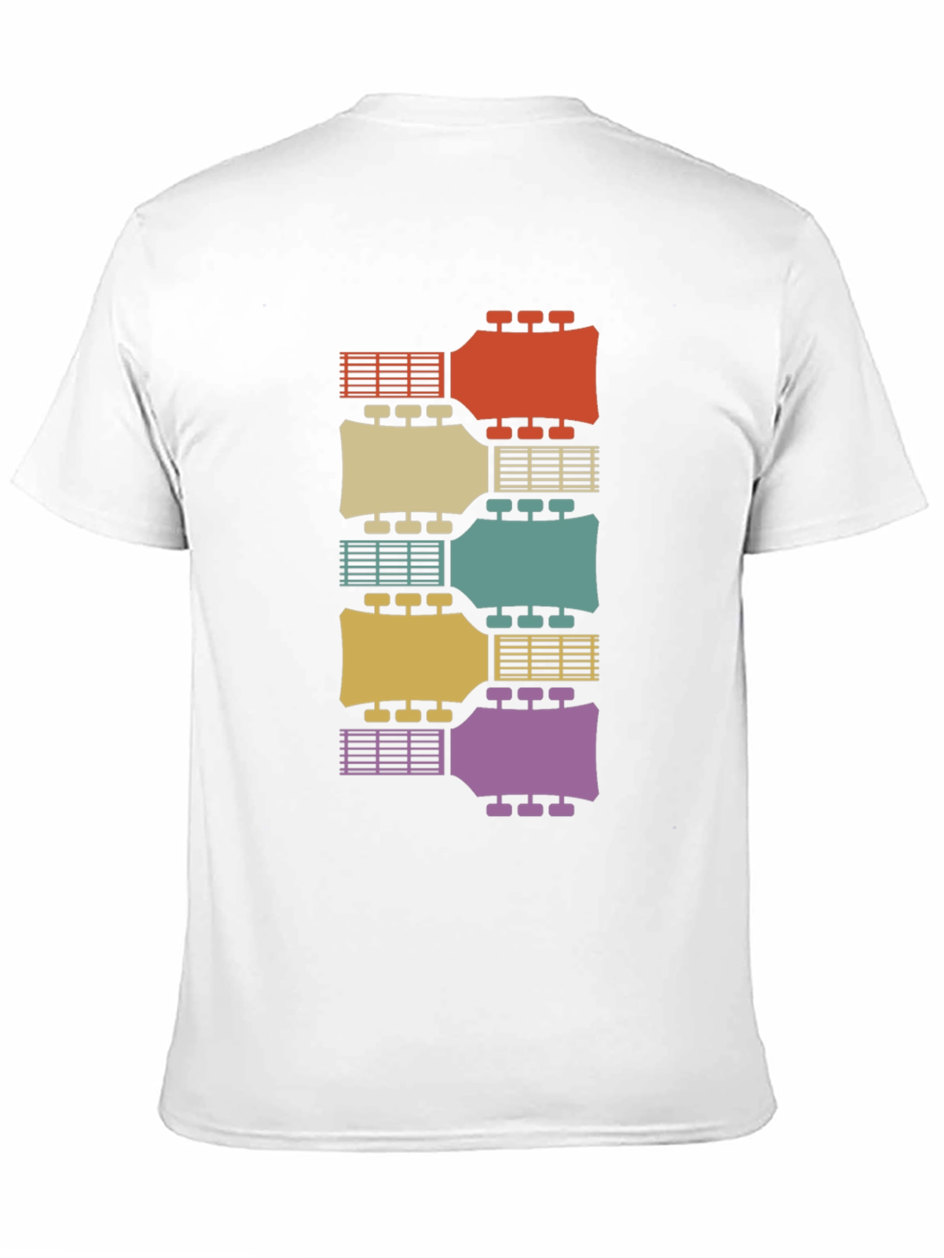 Retro Guitar Headstock T-Shirt - Musical Instrument Tee