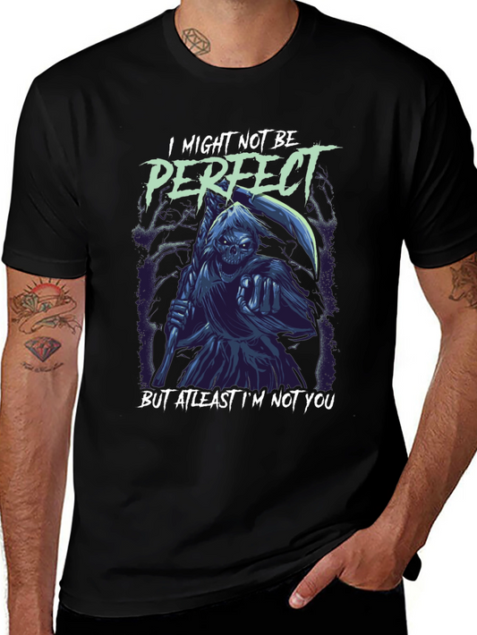 Grim Reaper Graphic Tee - I Might Not Be Perfect