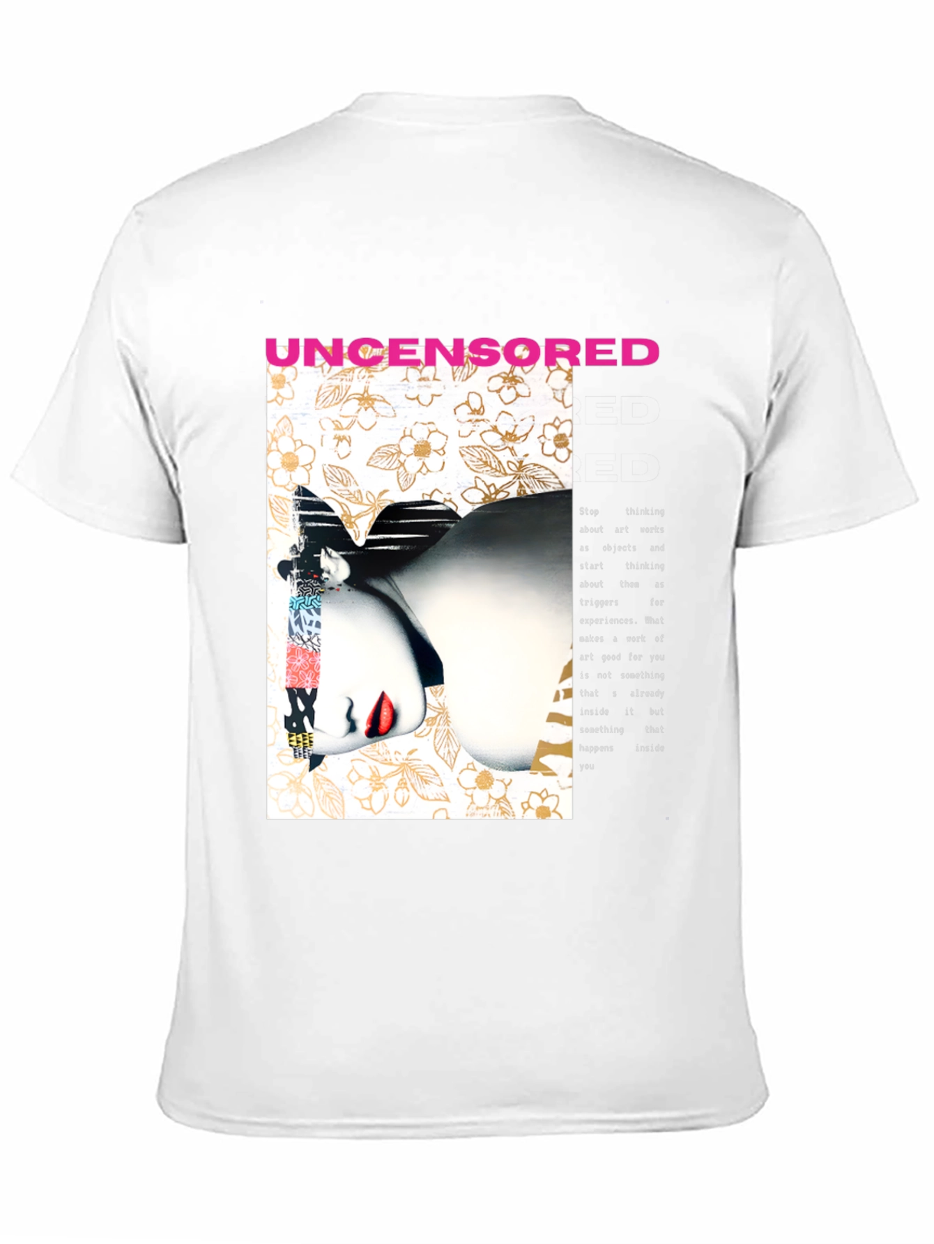 Uncensored Graphic Print Black T-Shirt