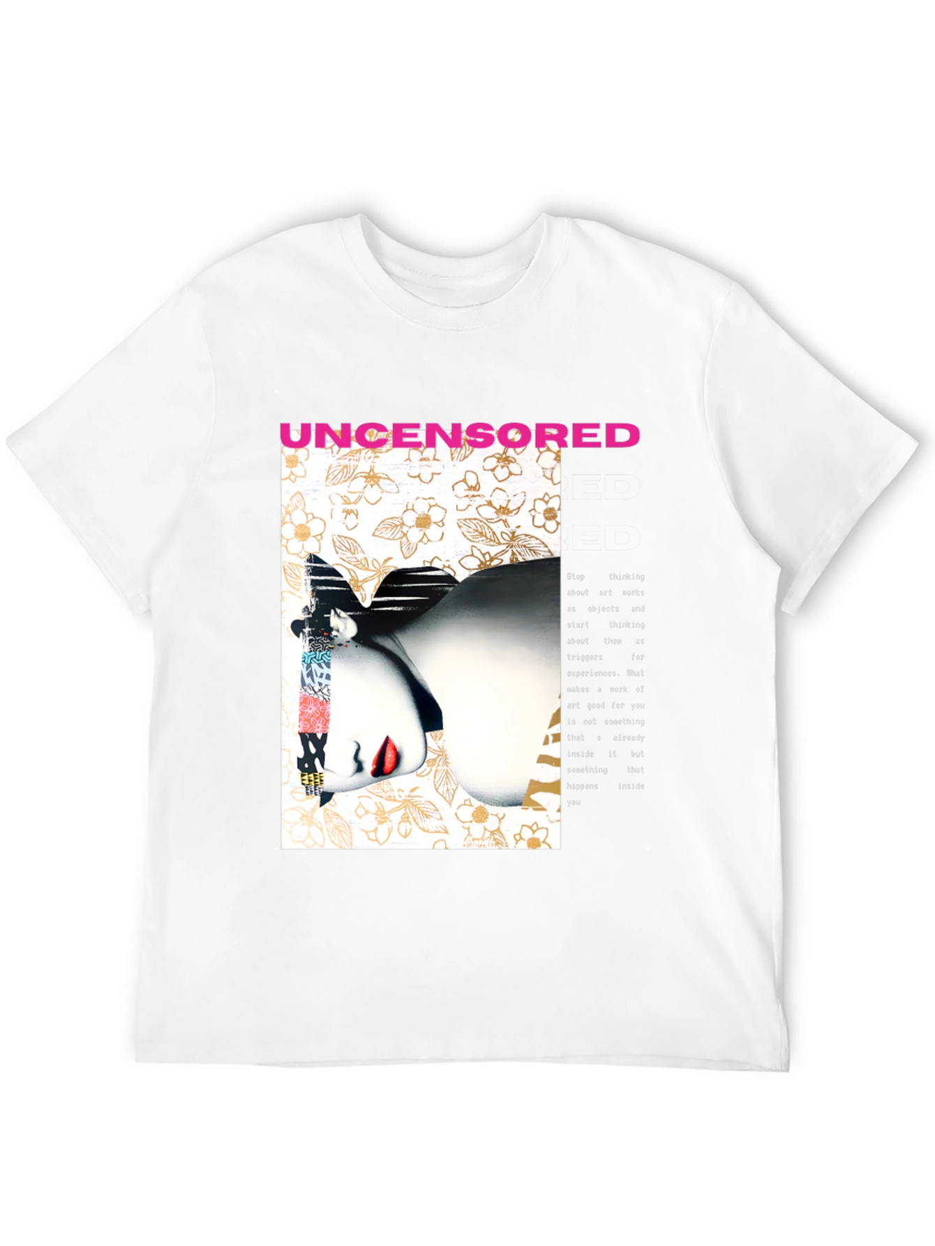 Uncensored Graphic Print Black T-Shirt