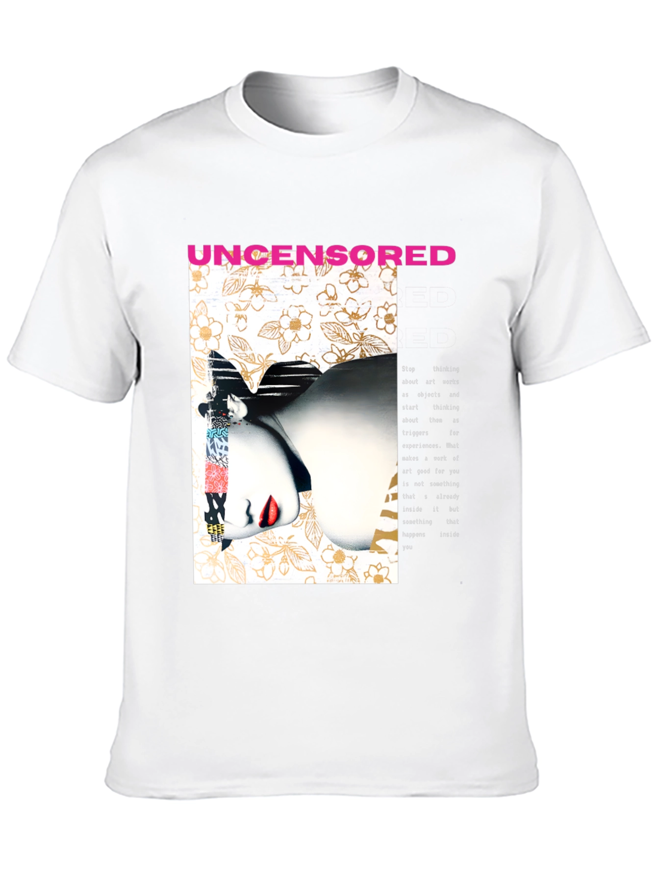 Uncensored Graphic Print Black T-Shirt