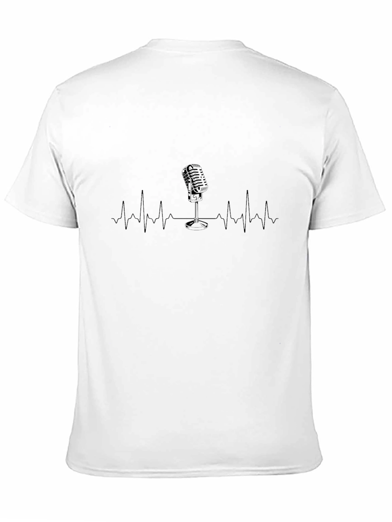 Podcast Pulse T-Shirt - Heartbeat Microphone Tee