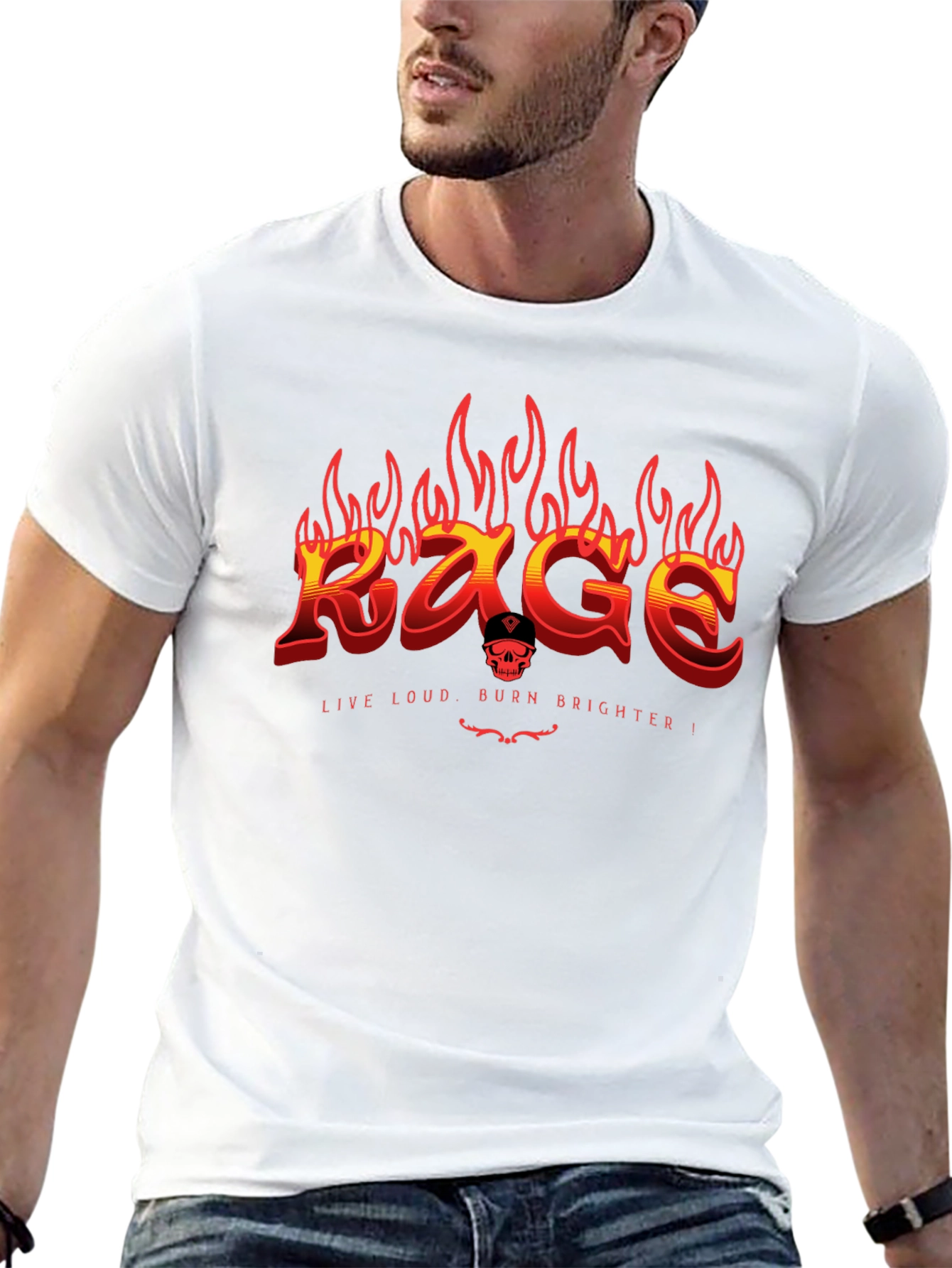 Rage Live Loud Graphic T-Shirt