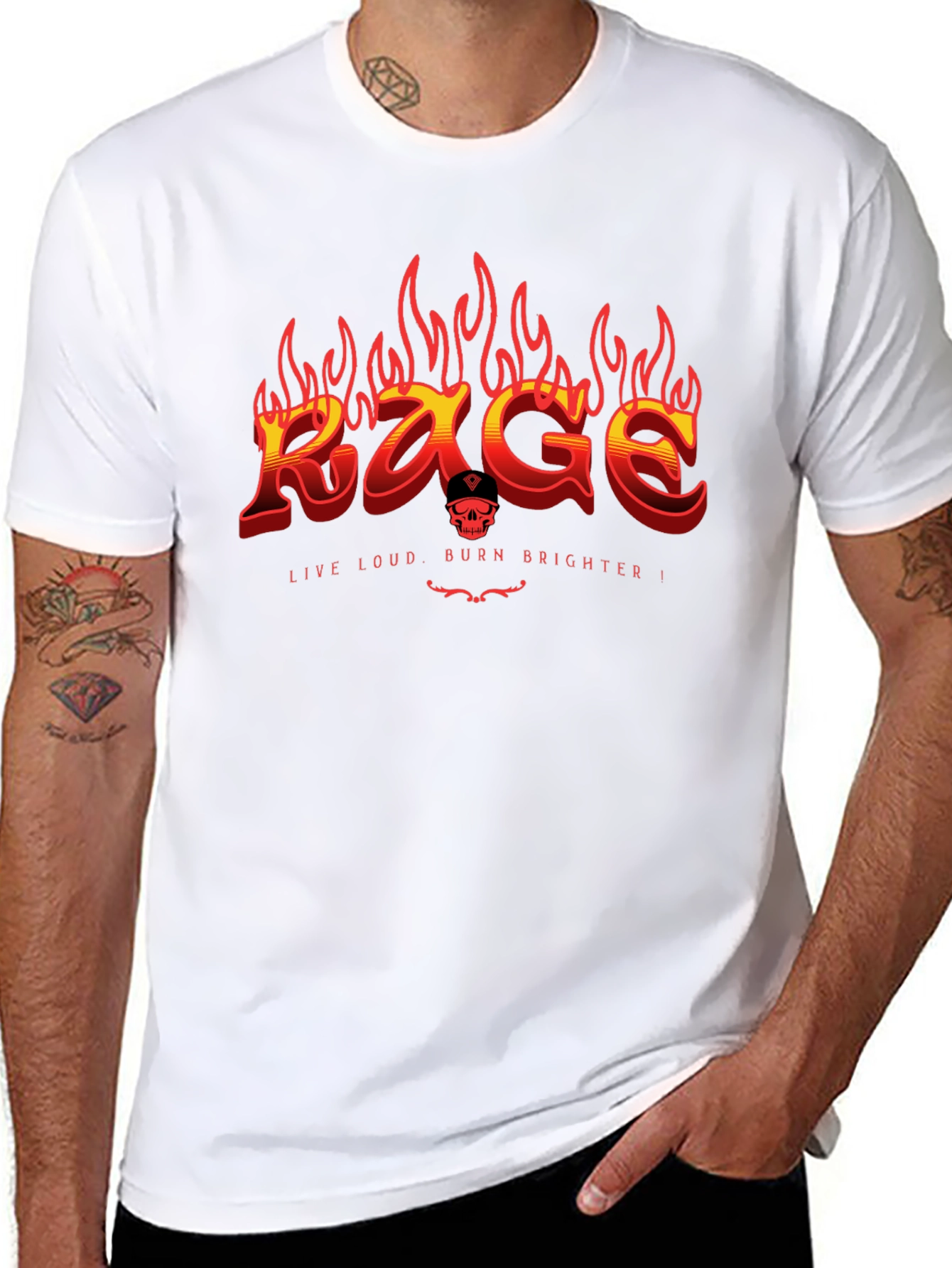 Rage Live Loud Graphic T-Shirt