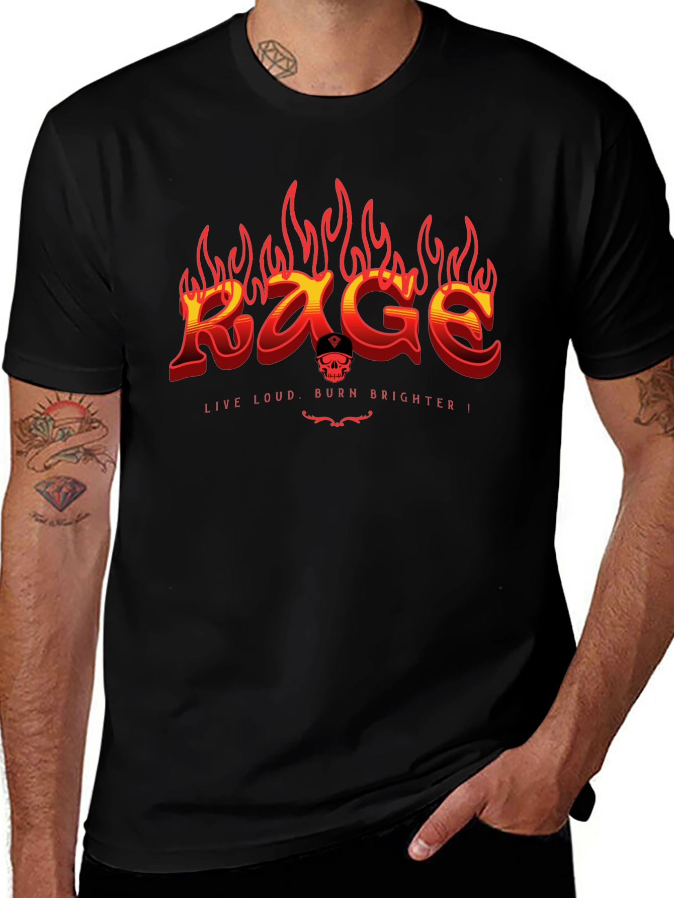 Rage Live Loud Graphic T-Shirt