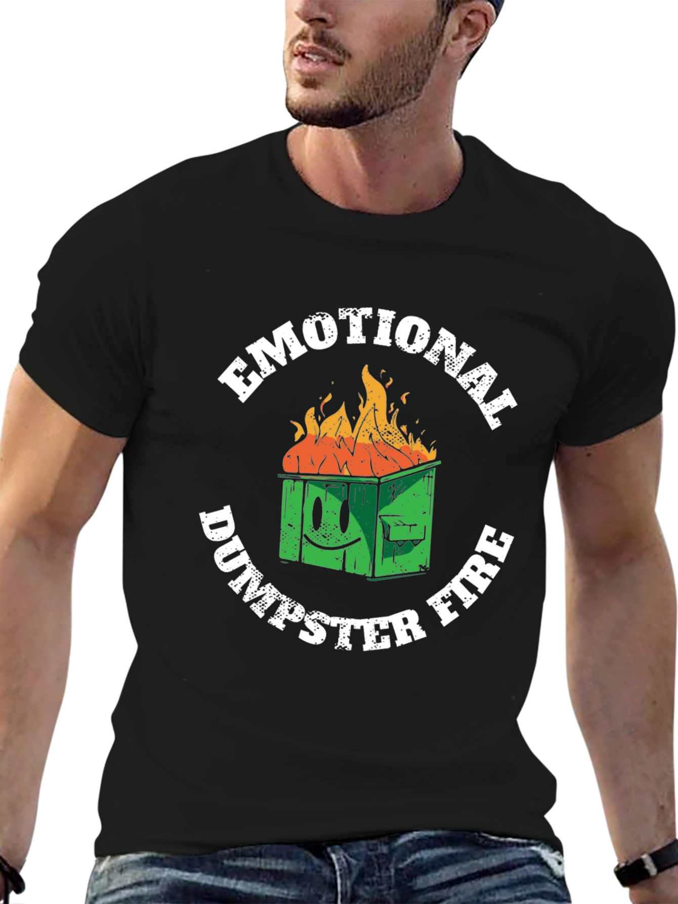 Emotional Dumpster Fire Graphic T-Shirt