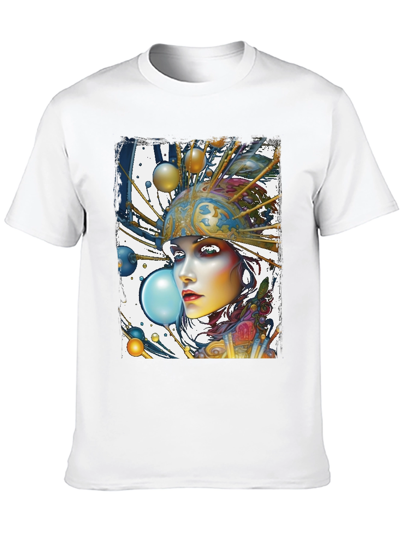 Artsy Woman Graphic Tee - Unique Style