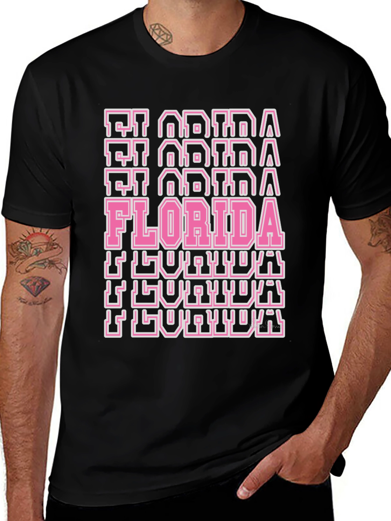 Florida Retro Graphic Print Tee